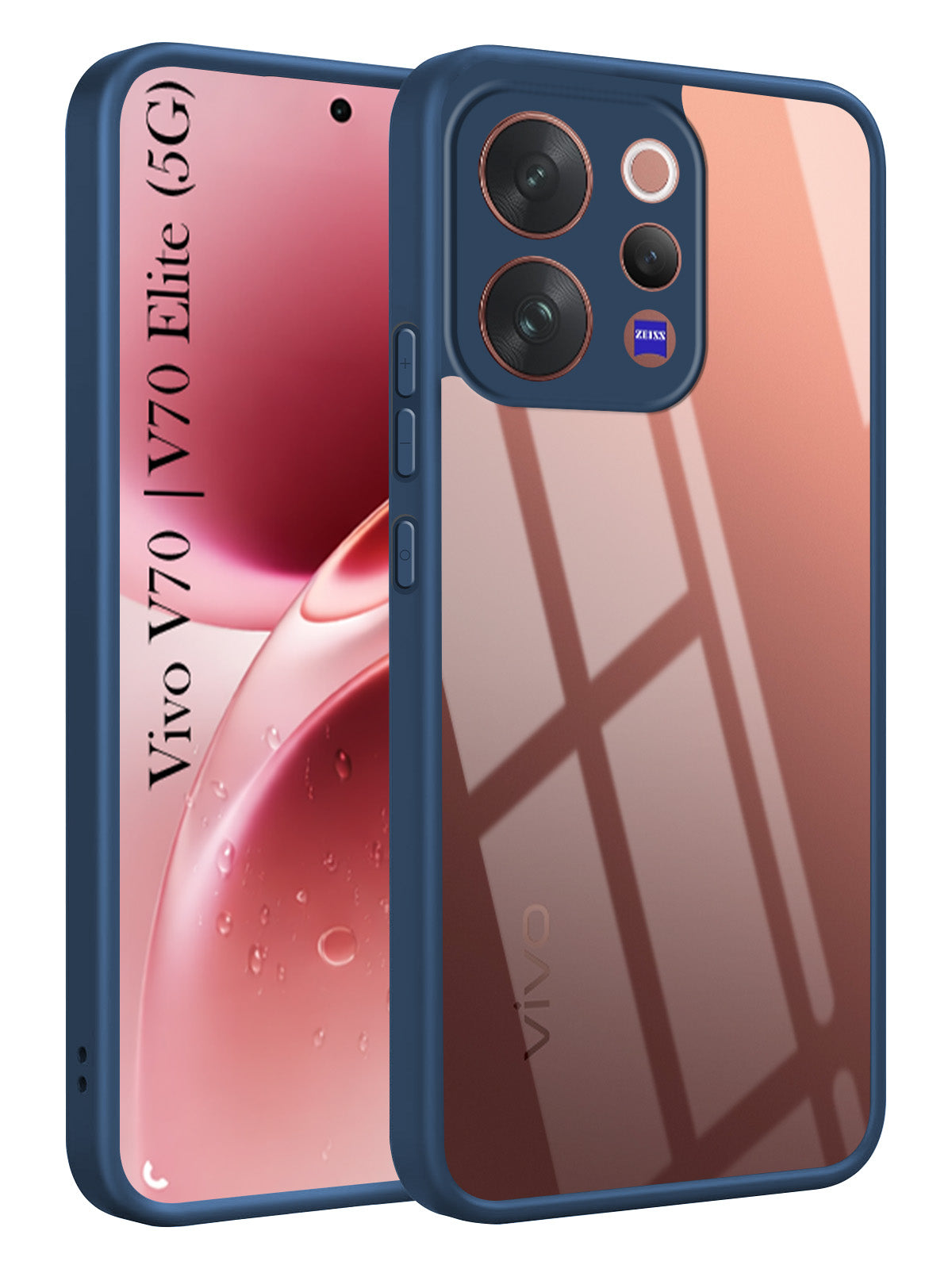 For Vivo V70 | Vivo V70 Elite (5G) Back Cover Case Ultra-Hybrid (Lifetime Anti Yellow | Anti Scratch | Crystal Clear Shockproof)