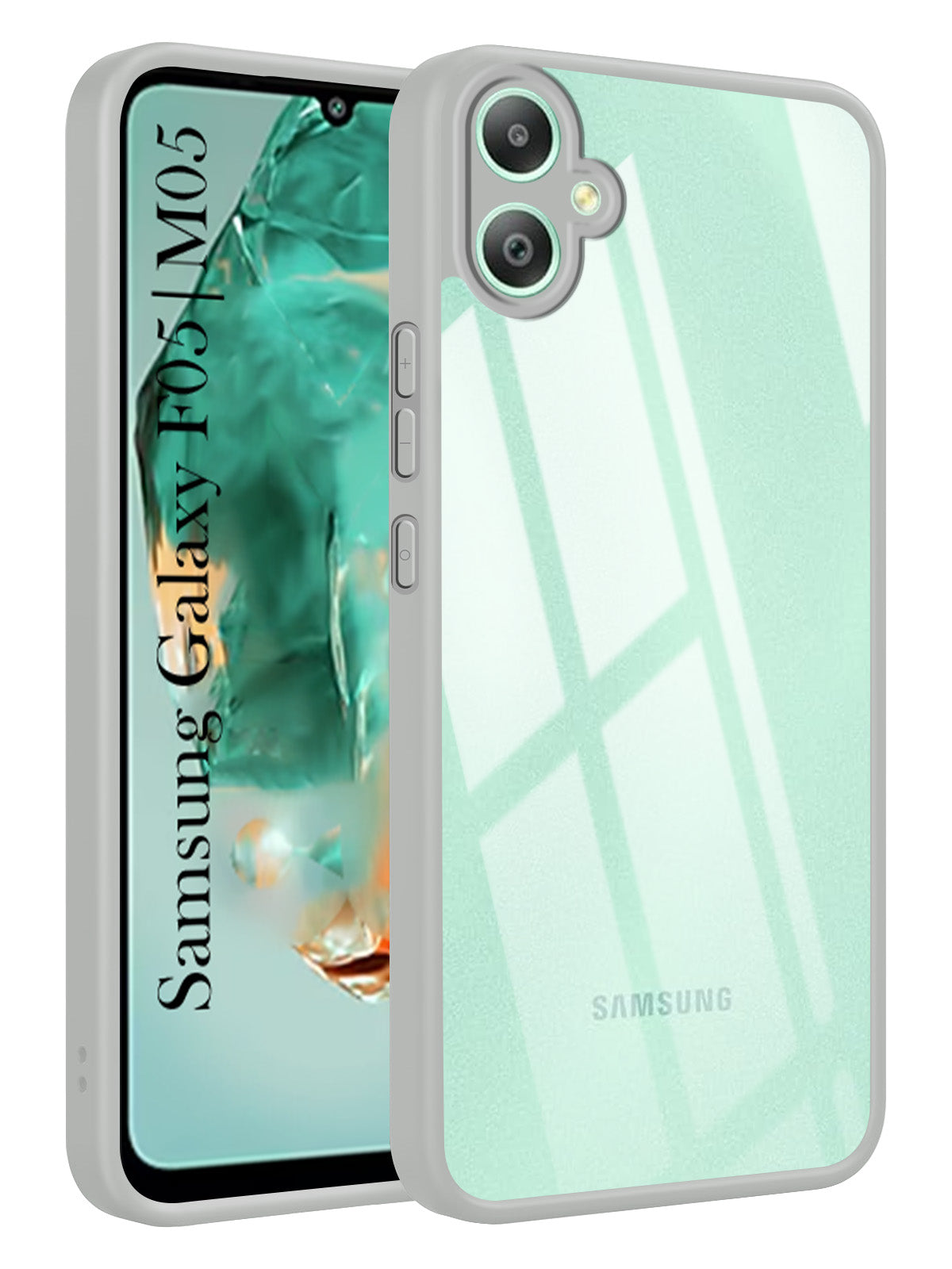 For Samsung Galaxy F05 | Samsung Galaxy M05 Back Cover Case Ultra-Hybrid (Lifetime Anti Yellow | Anti Scratch | Crystal Clear Shockproof)