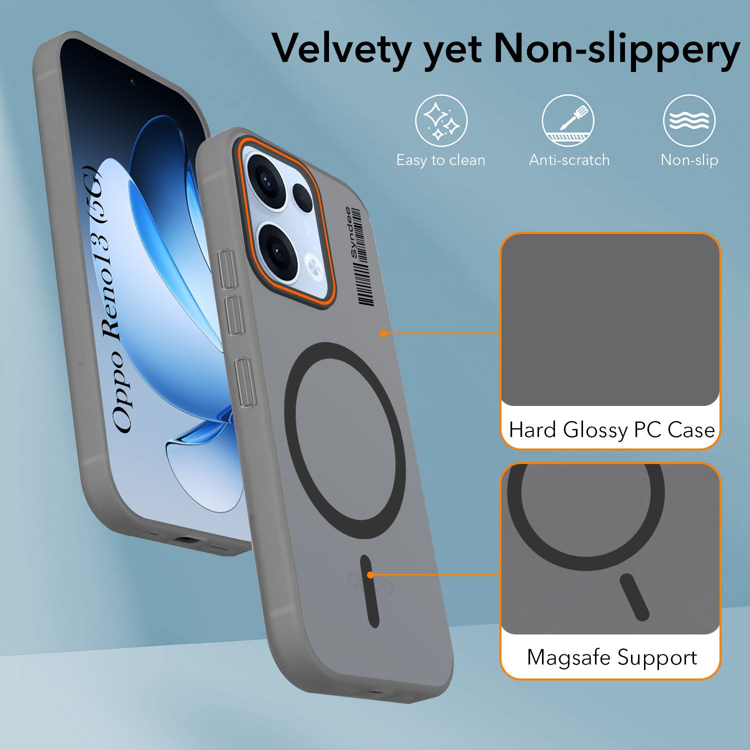 For Oppo Reno13 5G | Oppo Reno 13 5G Back Cover Case (Soft Touch | Camera Bump Protection | MagSafe Compatible | Matte Finish)