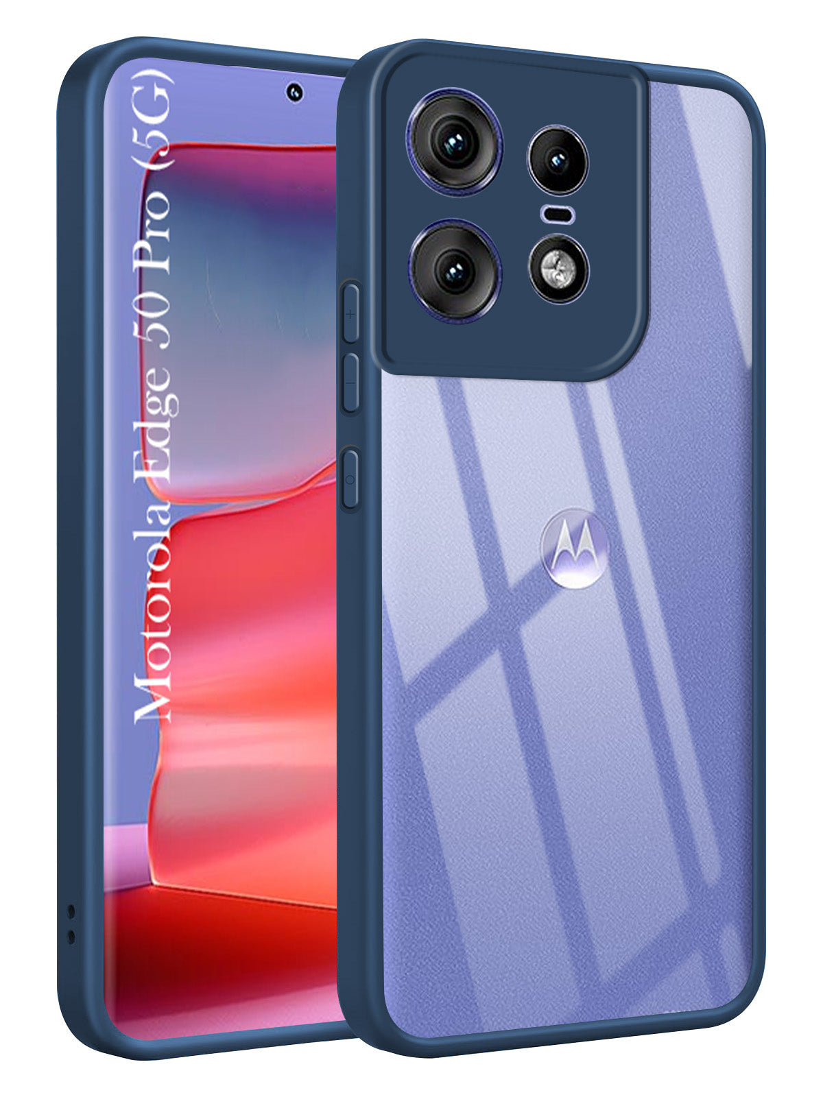 For Motorola Moto Edge 50 Pro Back Cover Case (Lifetime Anti Yellow | Anti Scratch | Crystal Clear Shockproof)