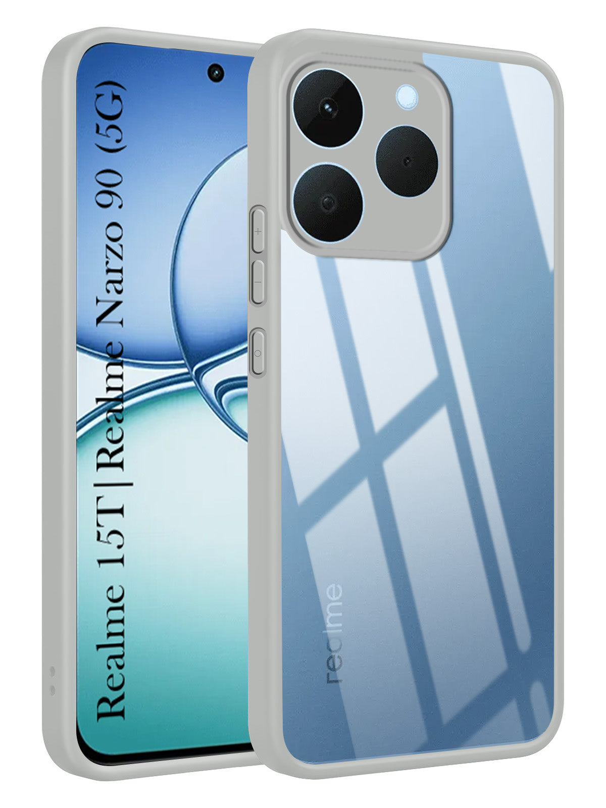 For Realme 15T | Realme Narzo 90 Back Cover Case (Lifetime Anti Yellow | Anti Scratch | Crystal Clear Shockproof)