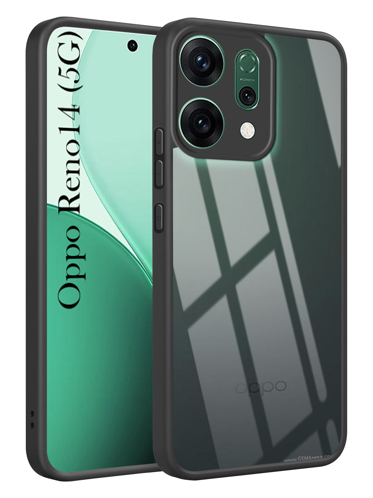 For Oppo Reno14 5G | Oppo Reno 14 5G Back Cover Case (Lifetime Anti Yellow | Anti Scratch | Crystal Clear Shockproof)