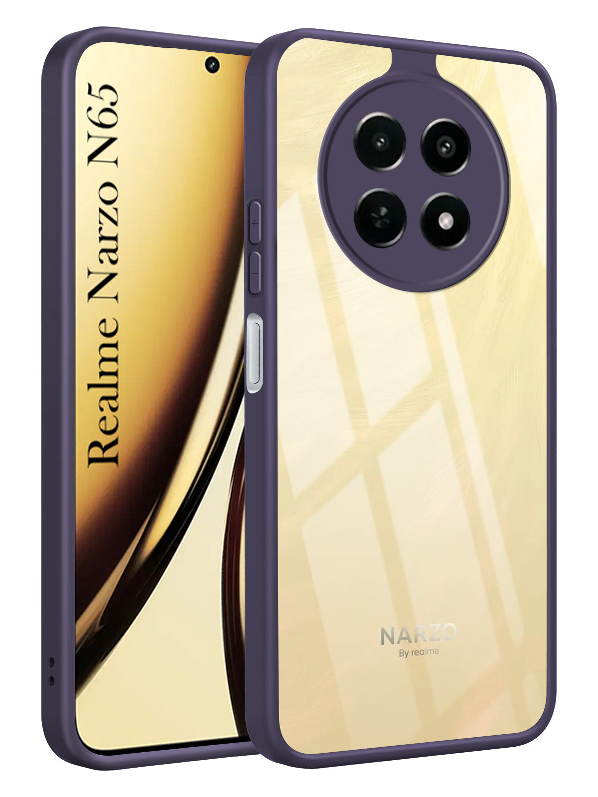 For Realme Narzo N65 5G Ultra-Hybrid Back Cover Case (Lifetime Anti Yellow | Anti Scratch | Crystal Clear Shockproof)