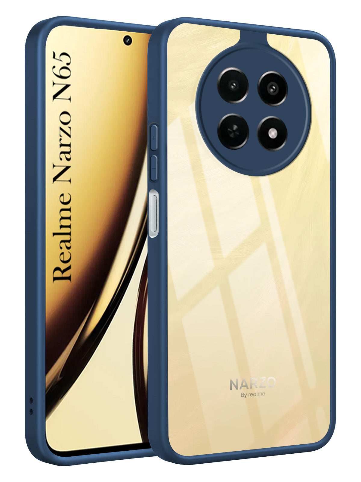 For Realme Narzo N65 5G Ultra-Hybrid Back Cover Case (Lifetime Anti Yellow | Anti Scratch | Crystal Clear Shockproof)