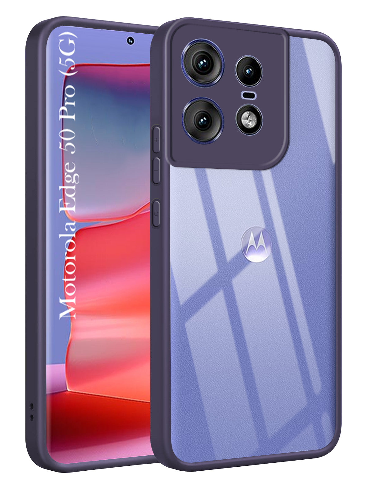 For Motorola Moto Edge 50 Pro Back Cover Case (Lifetime Anti Yellow | Anti Scratch | Crystal Clear Shockproof)