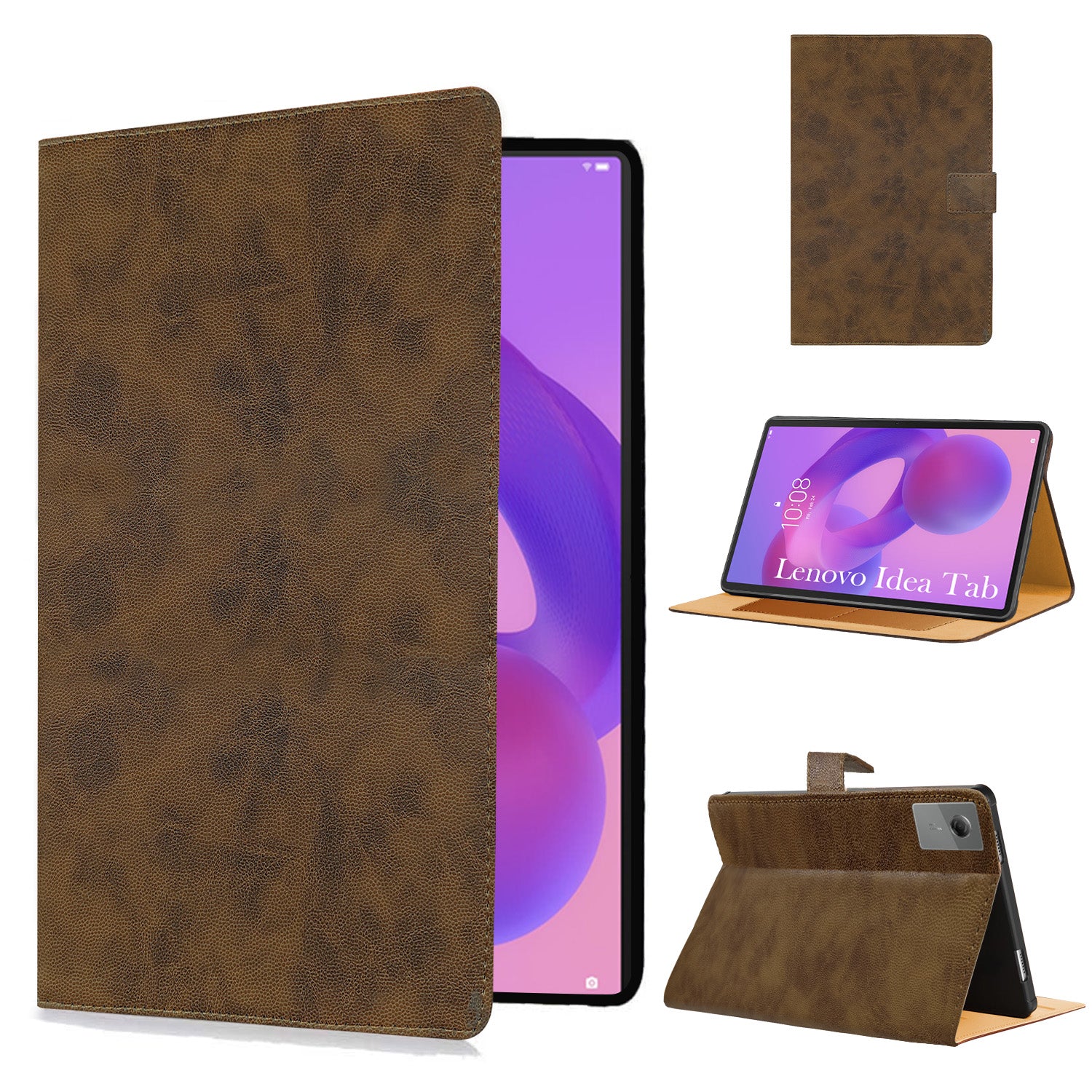 For Lenovo Idea Tab 11 Inch TB336FU/TB336ZU Flip Cover Folio Cover (PU Leather | Multi-Angle Smart Stand | Card Storage Slots | Silicone Back Pouch)