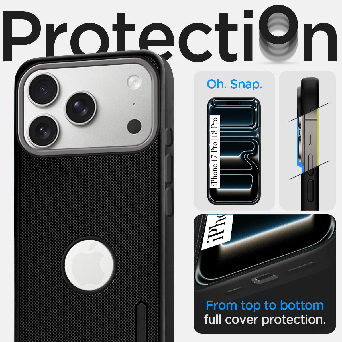 For iPhone 17 Pro | iPhone 18 Pro Back Cover Case Rubberised (Textured Grip Design | Micro-Fiber Cloth Inside | Slim and Light Weight | Soft Touch and Feel)