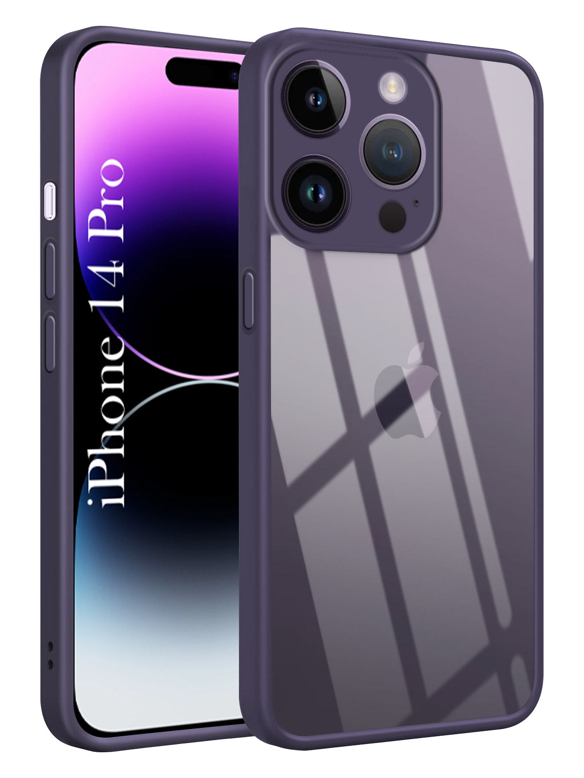 For Apple iPhone 14 Pro Back Cover Case Ultra-Hybrid (Lifetime Anti Yellow | Anti Scratch | Crystal Clear Shockproof)