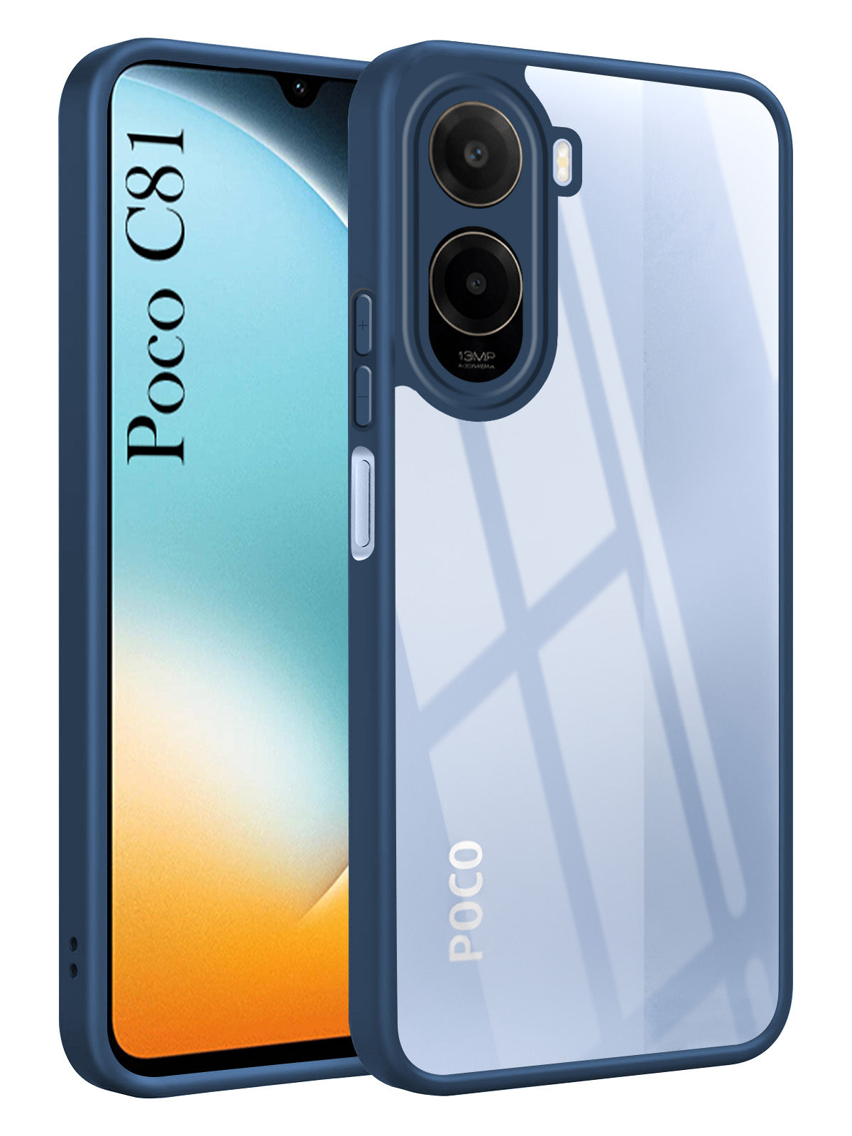 For Poco C81 5G Back Cover Case Ultra-Hybrid (Lifetime Anti Yellow | Anti Scratch | Crystal Clear Shockproof)