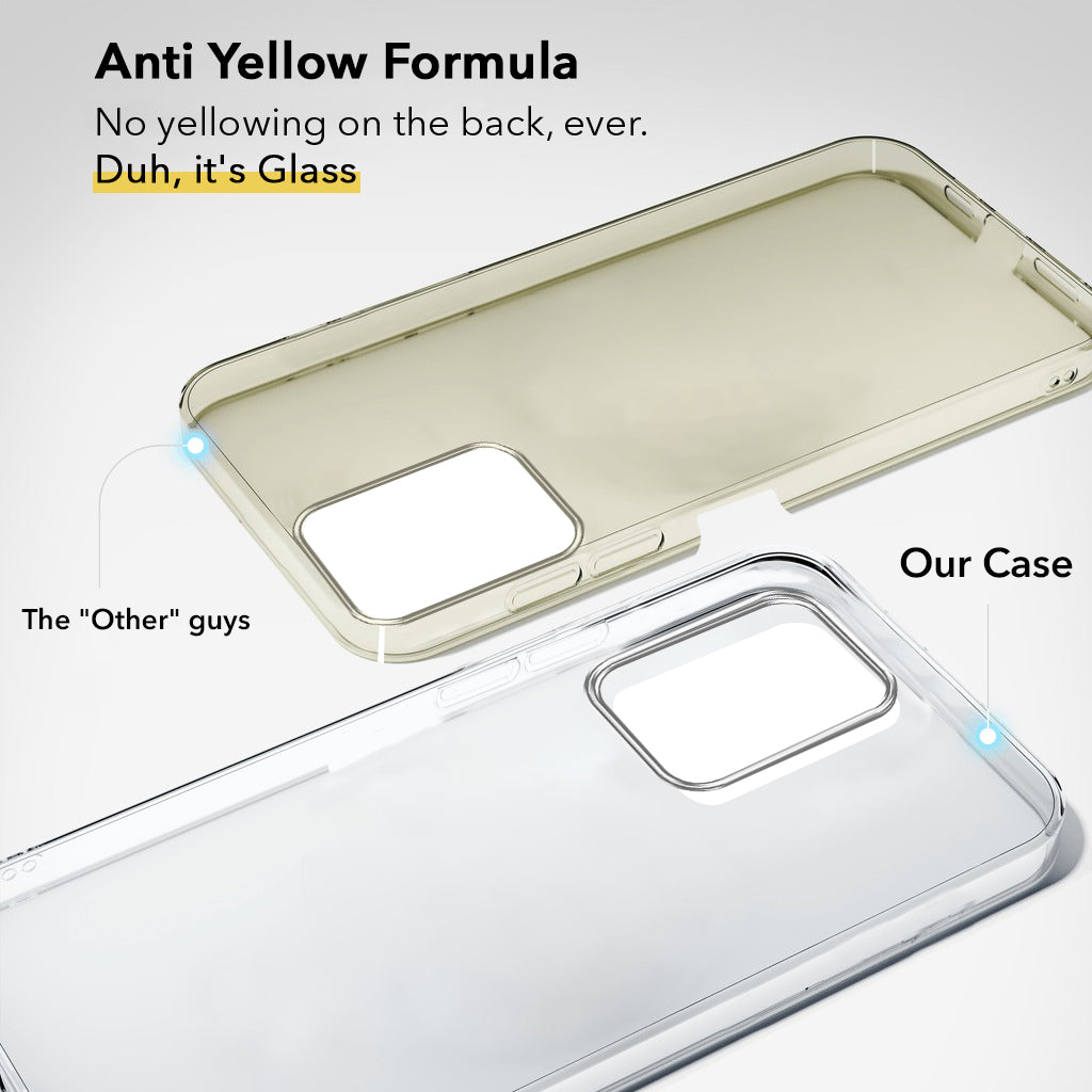 For Motorola Moto G34 5G Back Cover Case (Hard Anti Yellow Clear Case | Drop & Camera Protection | Shockproof Polycarbonate)