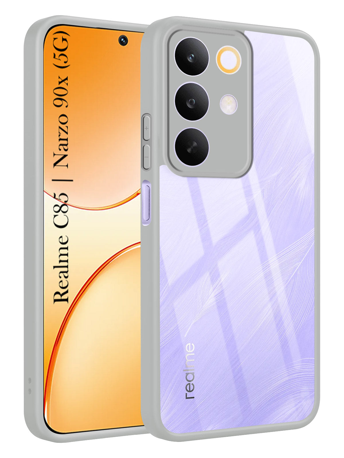 For Realme C85 5G | Realme Narzo 90x Back Cover Case Ultra-Hybrid (Lifetime Anti Yellow | Anti Scratch | Crystal Clear Shockproof)