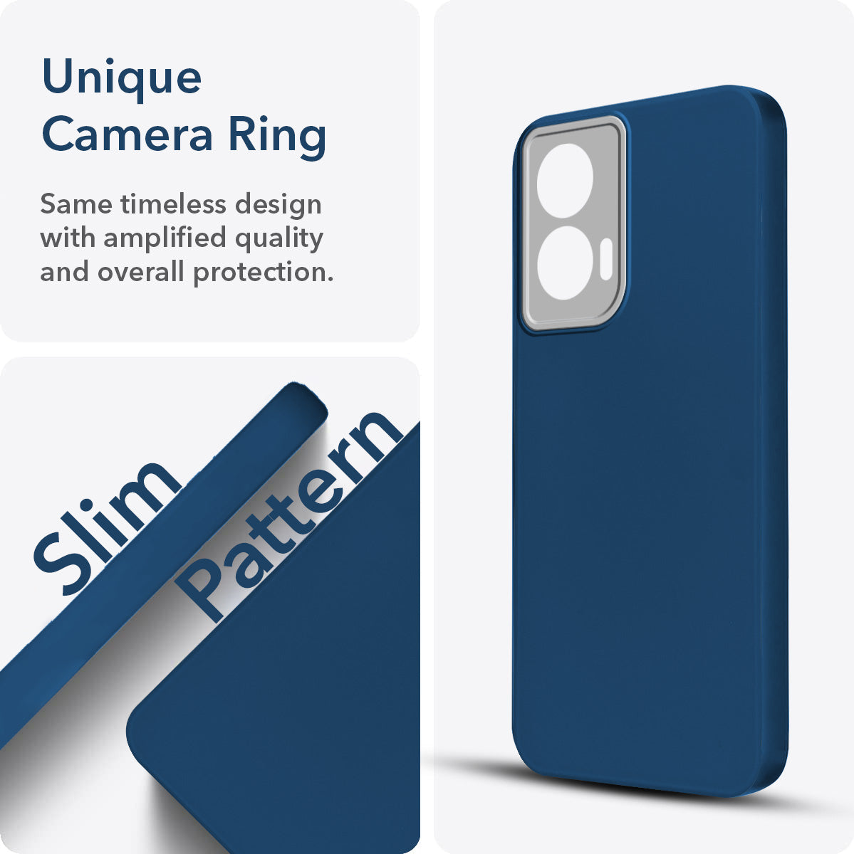 For Motorola Moto Edge 50 Fusion (Dual Color Matte Finish | Full Camera Protection | Sleek and Professional)