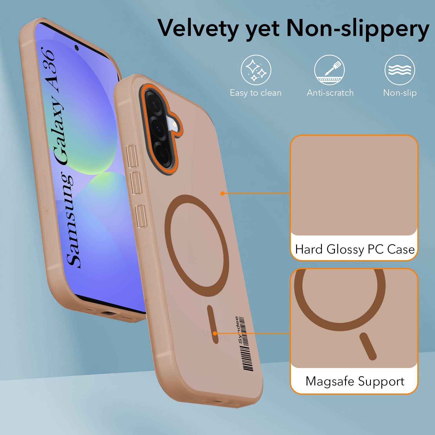 For Samsung Galaxy A36 5G Back Cover Case (Soft Touch | Camera Bump Protection | MagSafe Compatible | Matte Finish)
