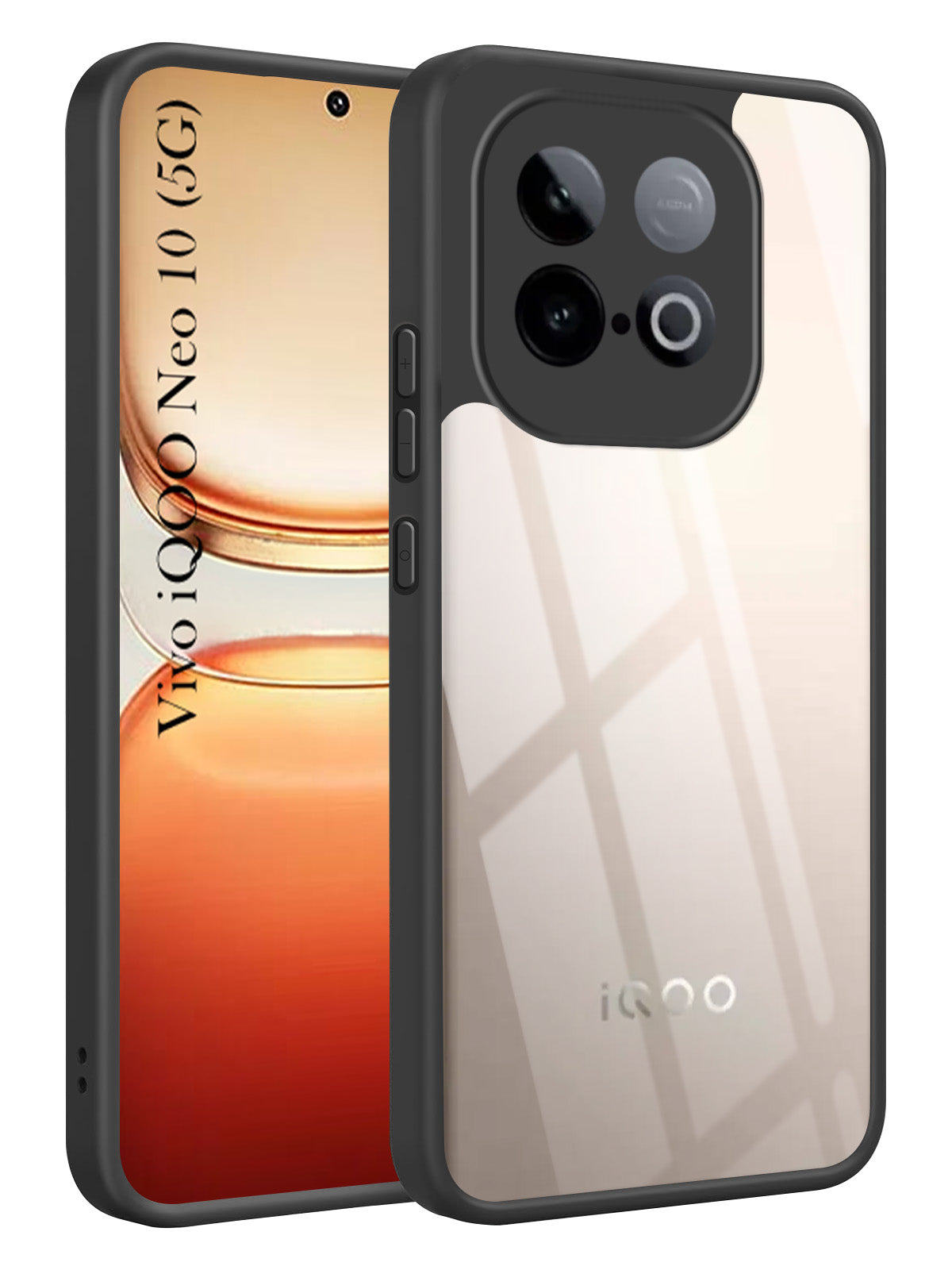 For Vivo iQOO Neo 10 Back Cover Case Ultra-Hybrid (Lifetime Anti Yellow | Anti Scratch | Crystal Clear Shockproof)