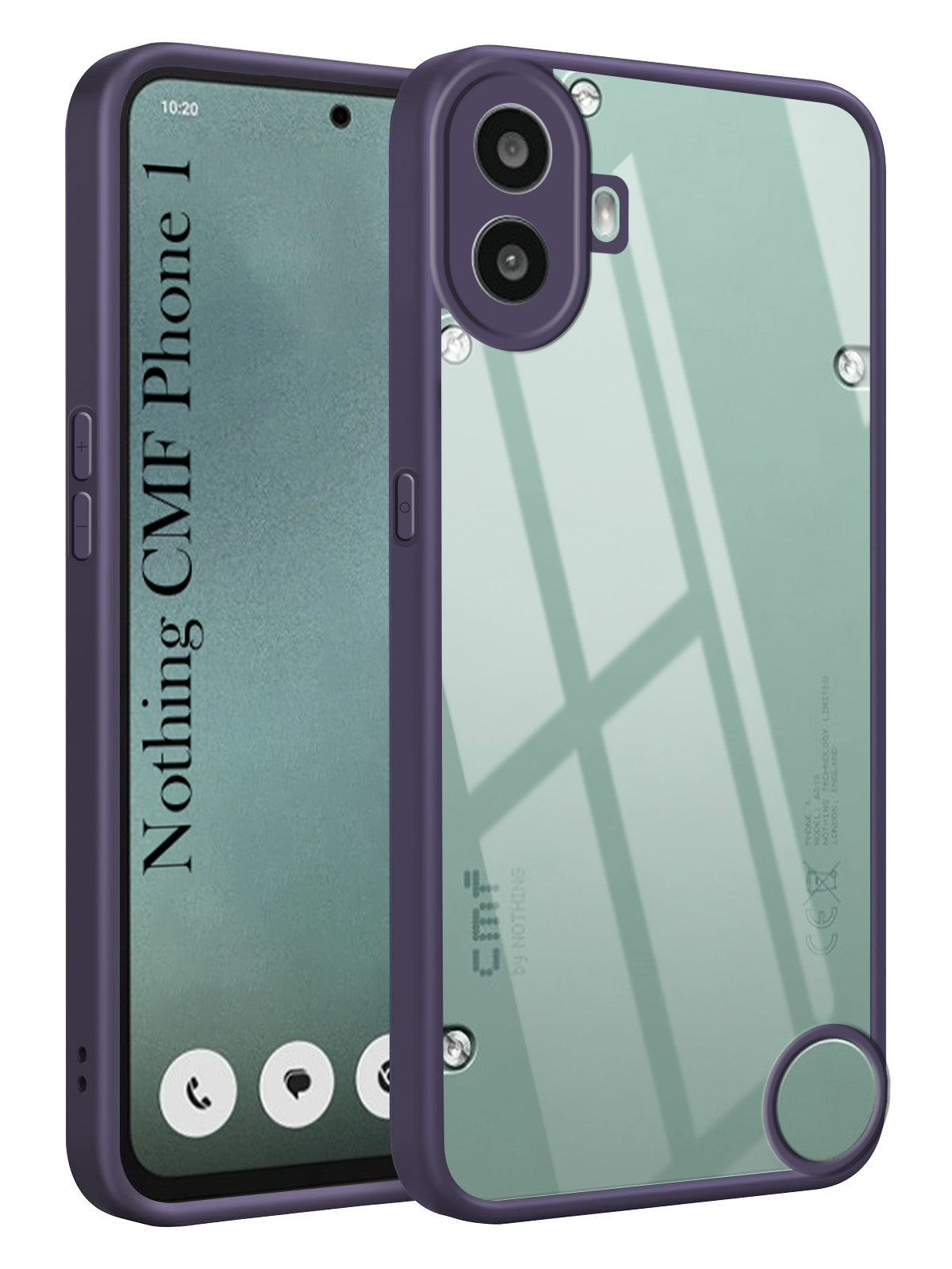 For Nothing CMF Phone 1 Back Cover Case Ultra-Hybrid (Lifetime Anti Yellow | Anti Scratch | Crystal Clear Shockproof)