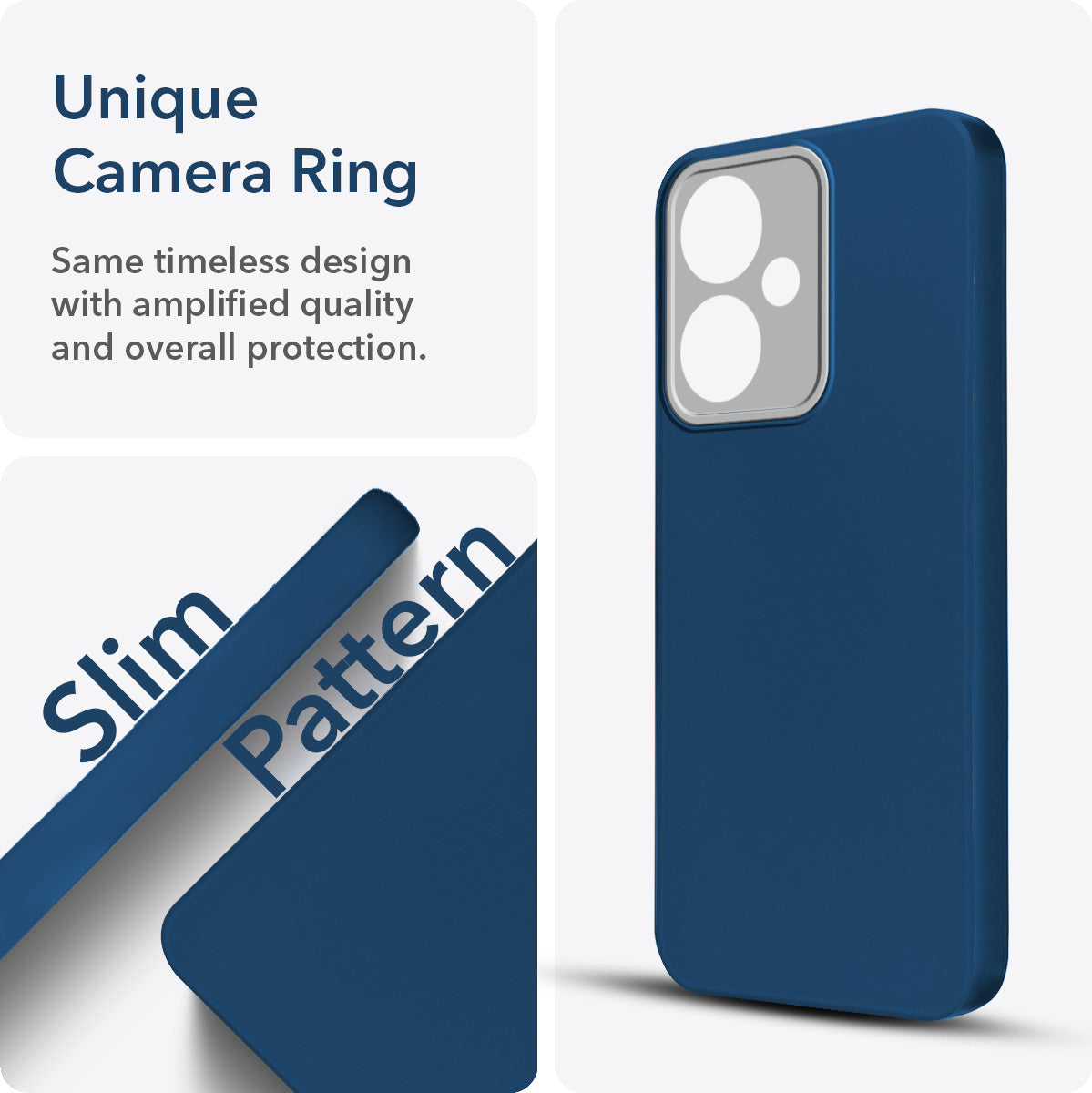 For Redmi 13C 5G Back Cover Case (Dual Color Matte Finish | Full Camera Protection | Sleek and Professional)