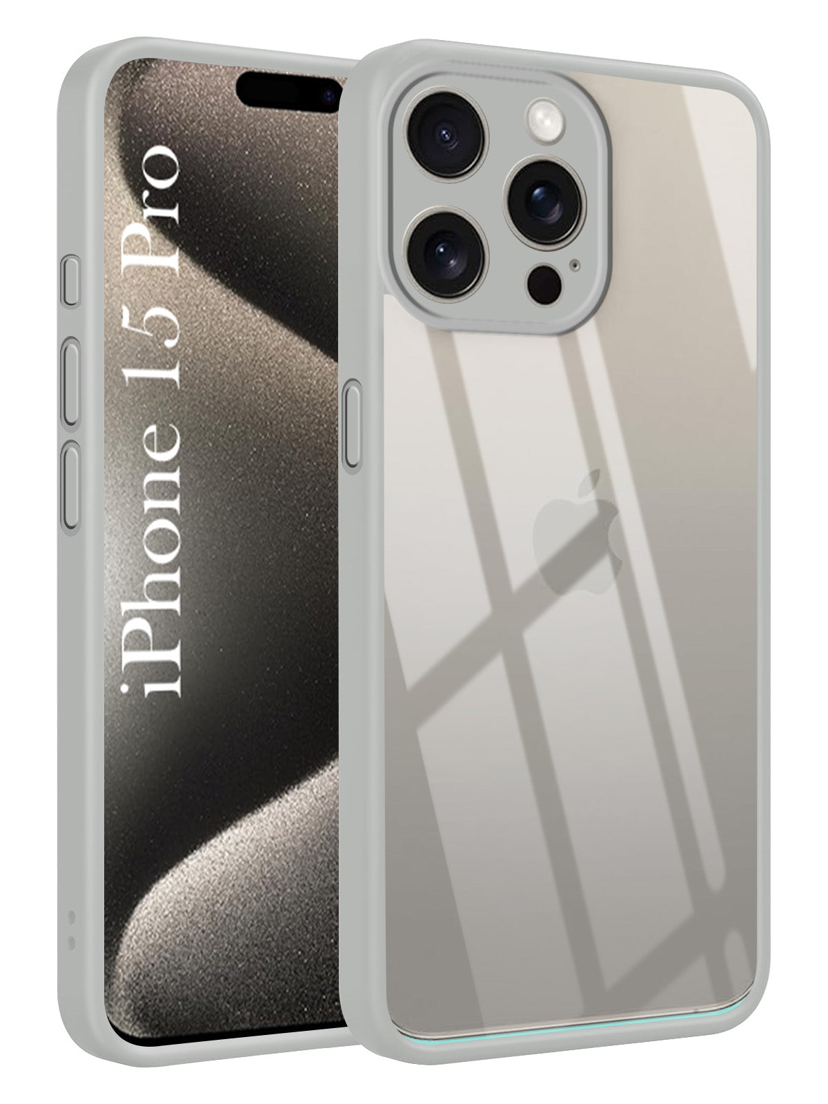 For Apple iPhone 15 Pro Back Cover Case Ultra-Hybrid (Lifetime Anti Yellow | Anti Scratch | Crystal Clear Shockproof)