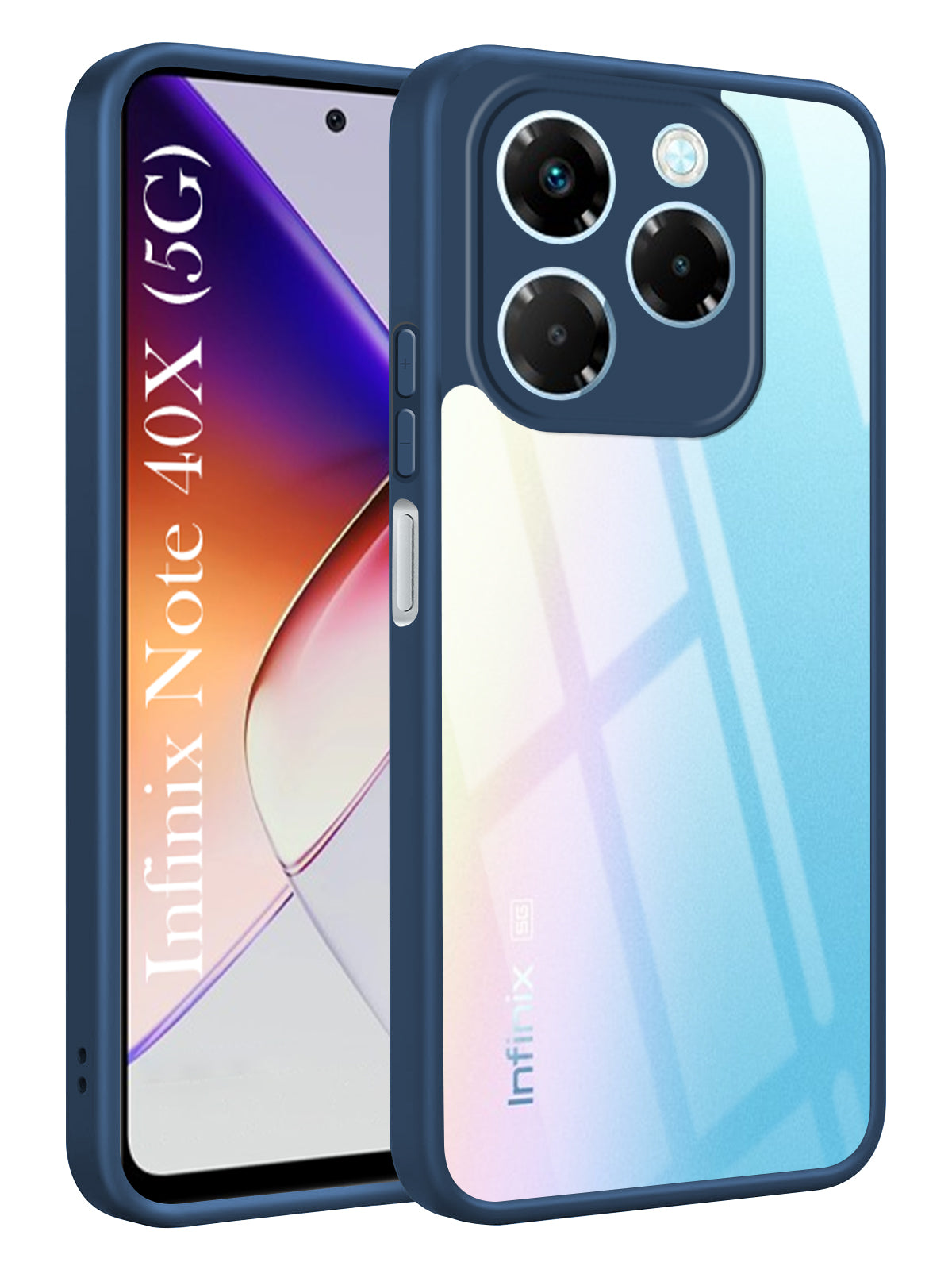 For Infinix Note 40X 5G Back Cover Case (Lifetime Anti Yellow | Anti Scratch | Crystal Clear Shockproof)