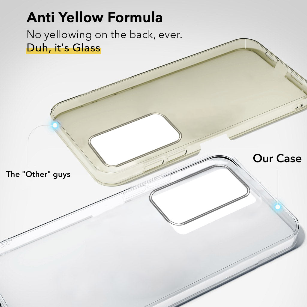 For Oppo A5 5G Back Cover Case Lifetime Anti-Yellow Clear (Sleek Hard Crystal | Shockproof and Camera Protection)