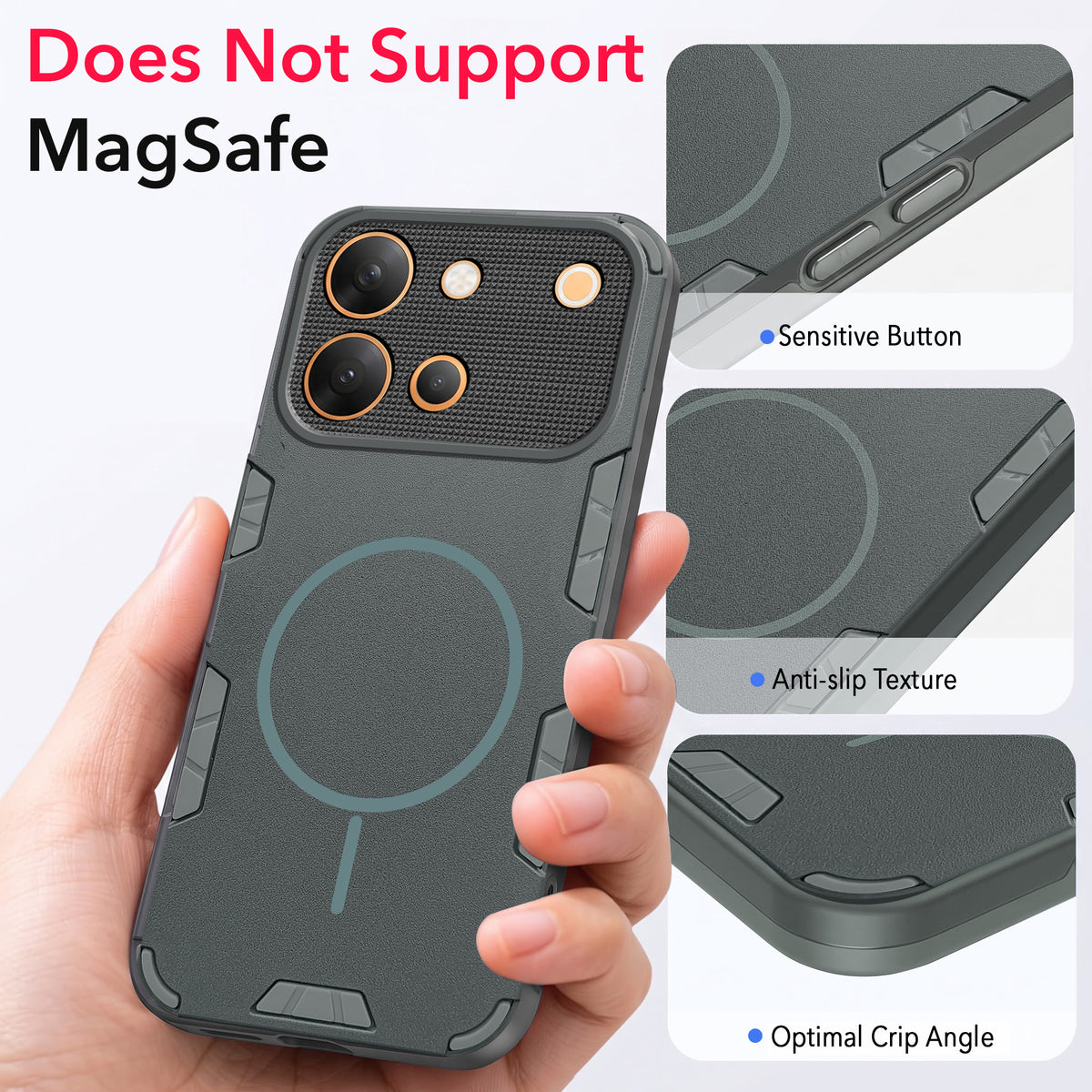 For Vivo V80 5G Back Cover Case (Slim Hybrid Armor | Shockproof Camera Protection | Rugged Dual Layer)
