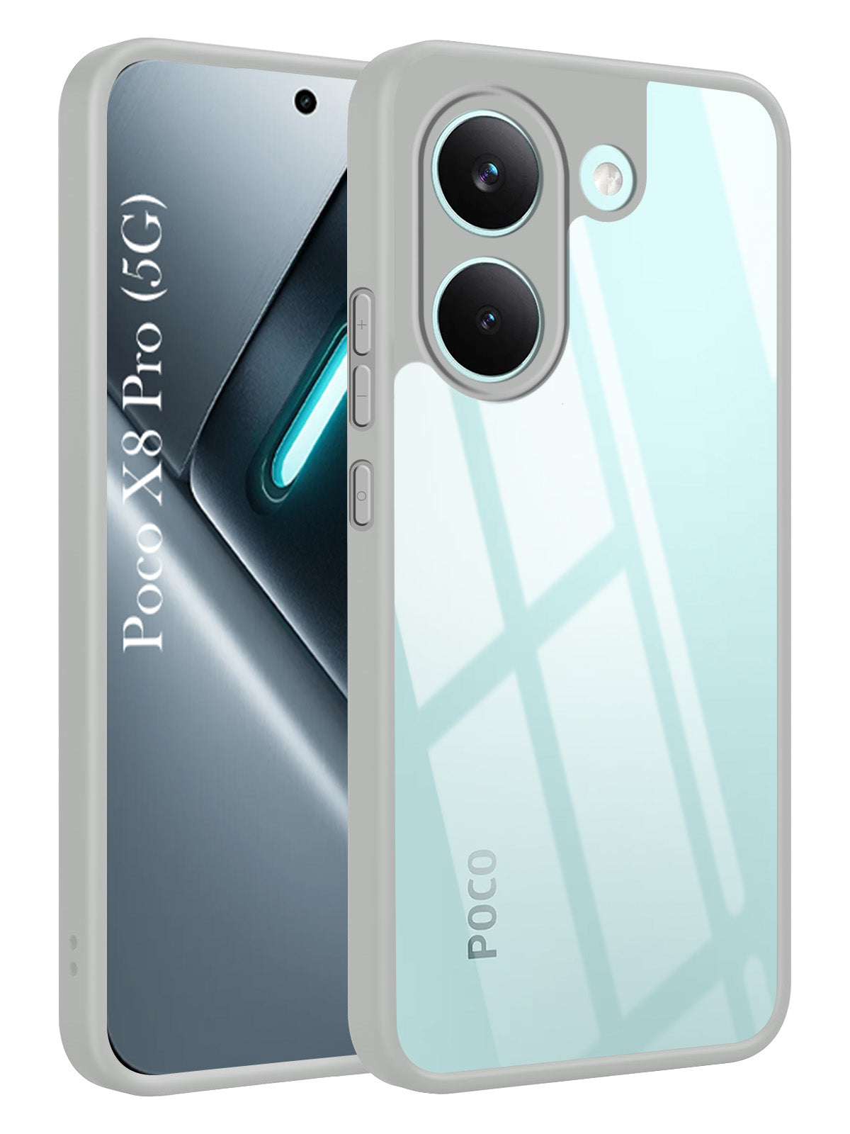 For Poco X8 Pro Back Cover Case Ultra-Hybrid (Lifetime Anti Yellow | Anti Scratch | Crystal Clear Shockproof)