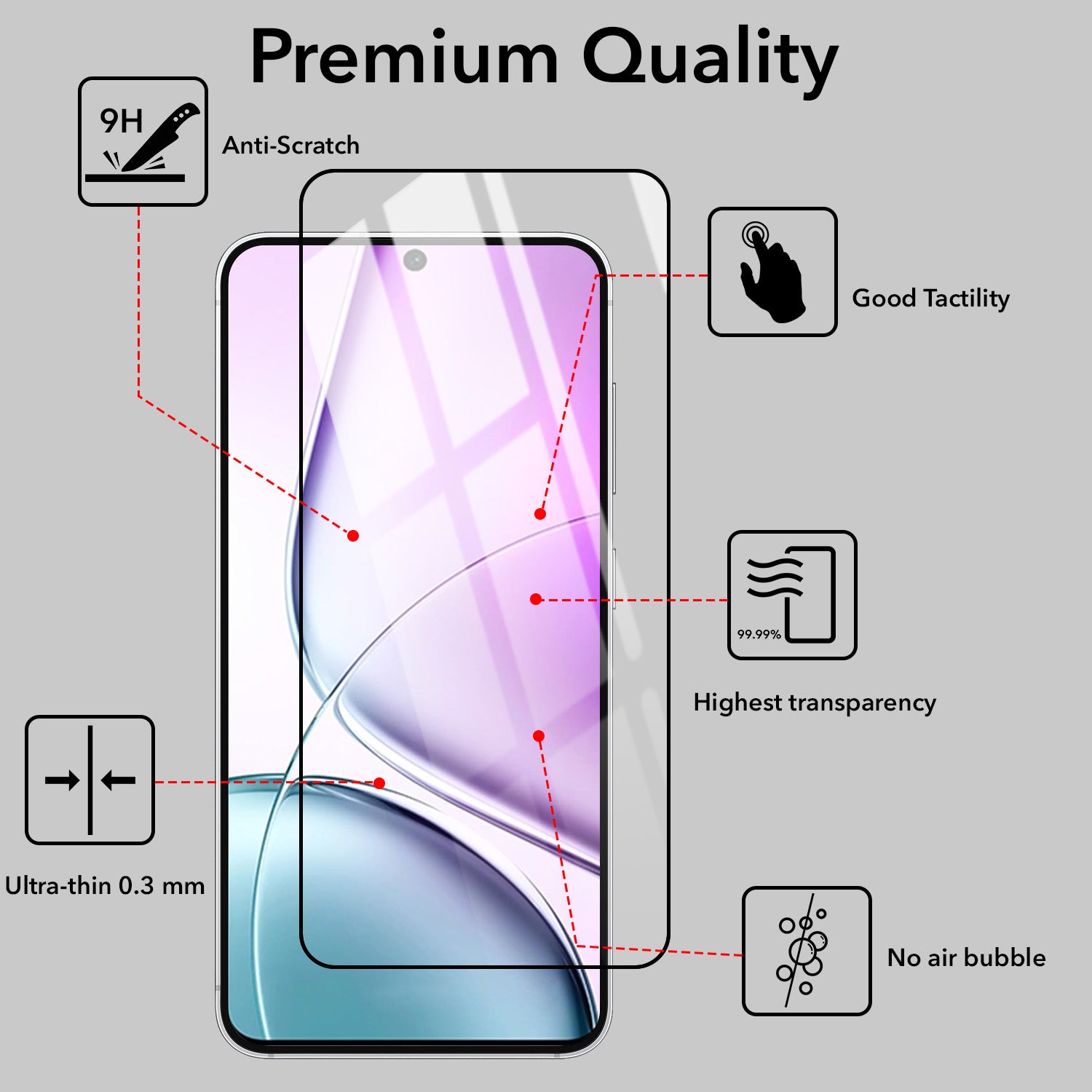 Tempered Glass For Vivo Y39 Military-Grade Gorilla Screen Protector With Installation Kit | Shatterproof, Full Coverage, HD Clear, Scratch Resistant (Pack of 1)