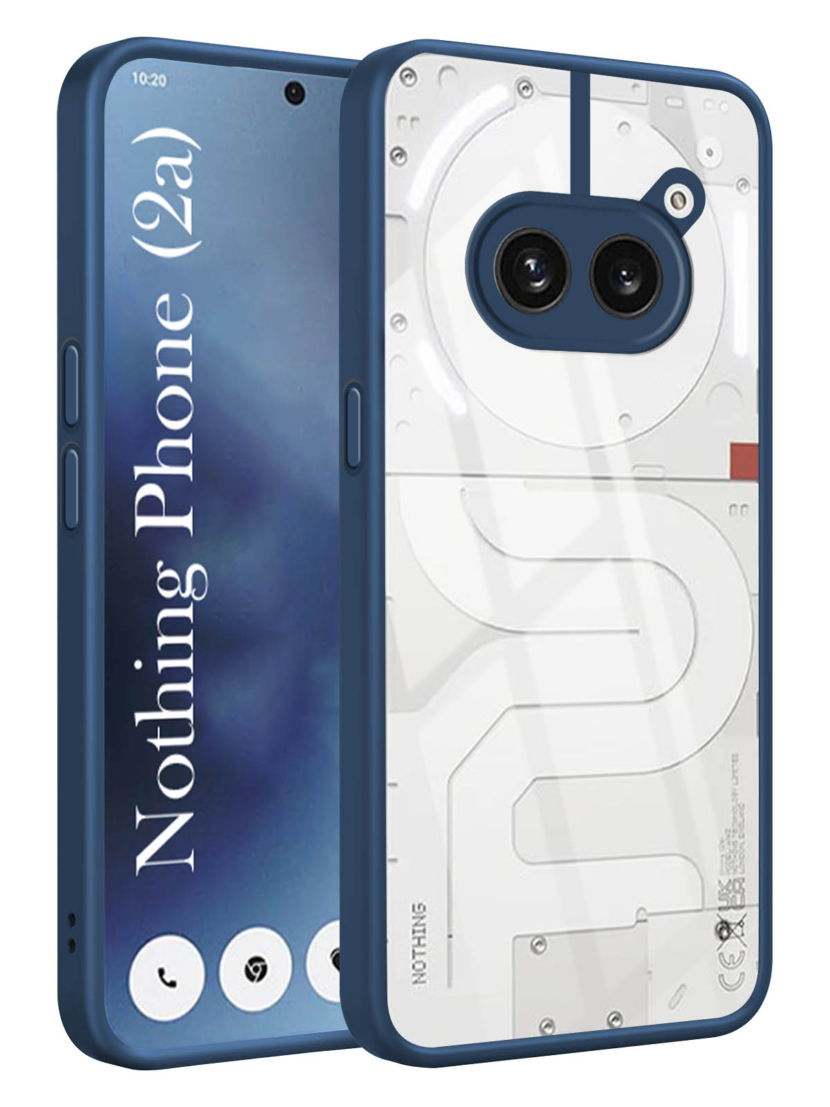 For Nothing Phone 2A 5G Back Cover Case (Lifetime Anti Yellow | Anti Scratch | Crystal Clear Shockproof)