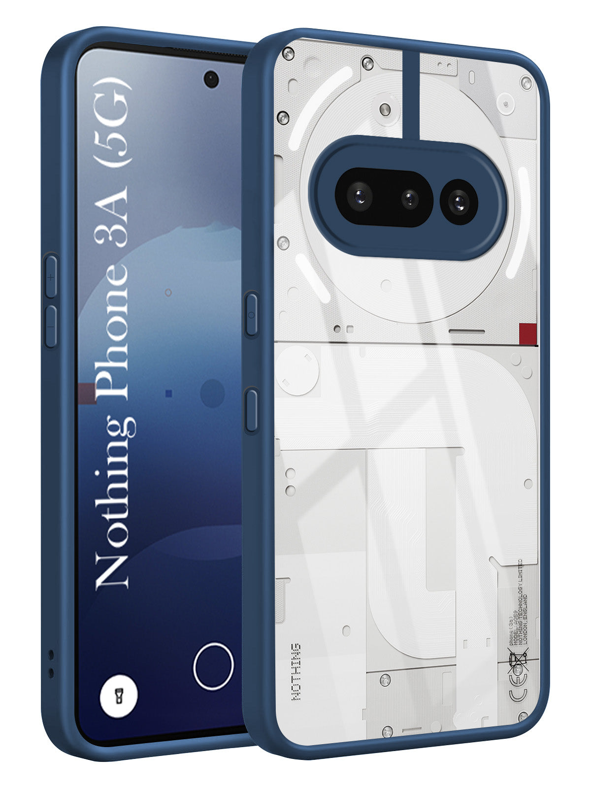 For Nothing Phone 3A Back Cover Case (Lifetime Anti Yellow | Anti Scratch | Crystal Clear Shockproof)