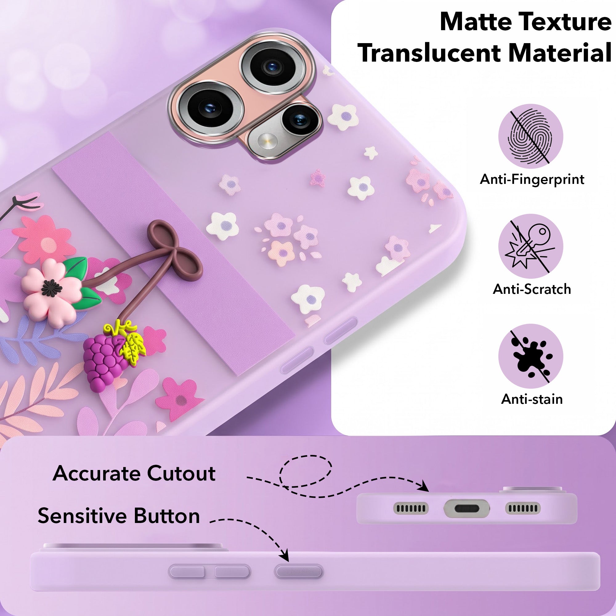For Nothing CMF Phone 2 Pro Back Cover Case (3D Cute Cartoons | Hard Back Side Soft | Matte Premium Finish | HD Printing)