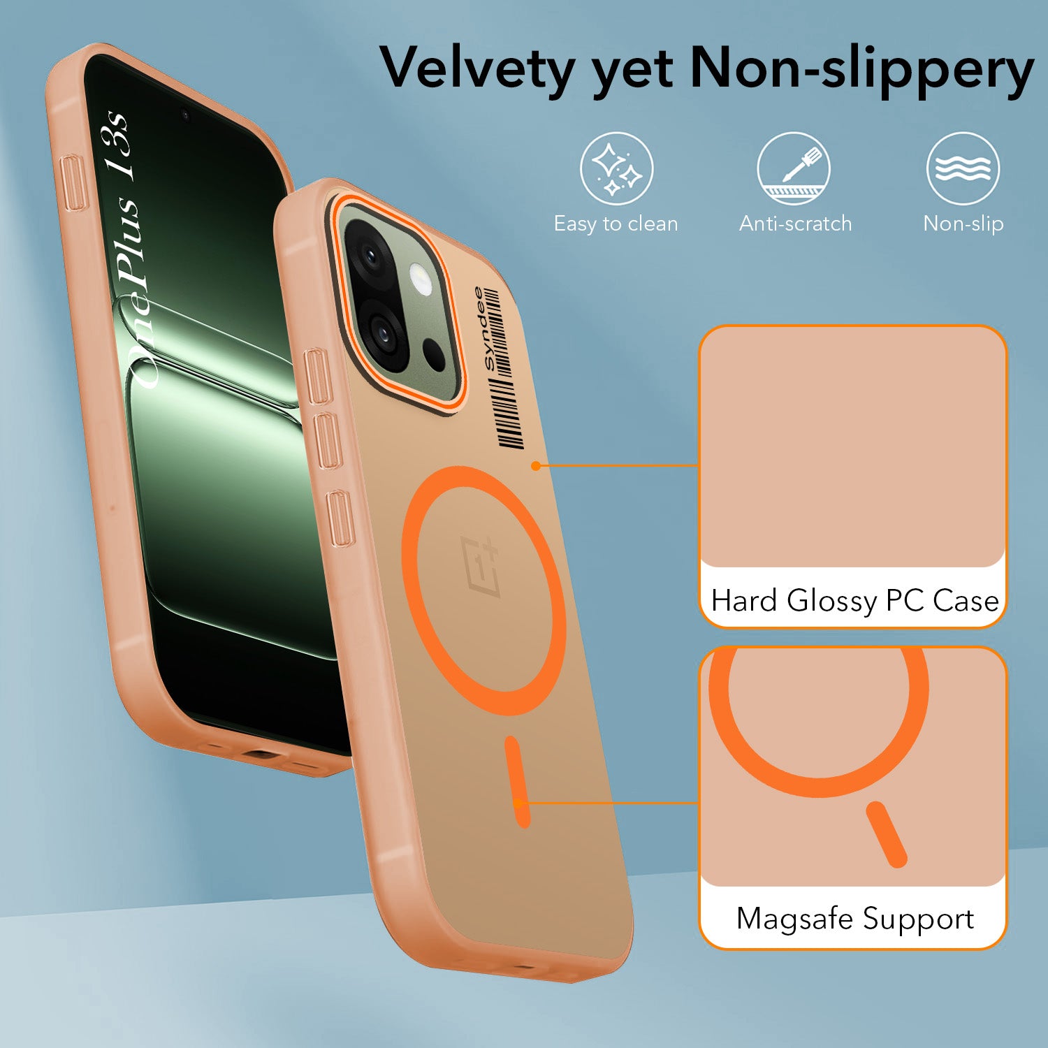 For OnePlus 13S Back Cover Case (Soft Touch | Camera Bump Protection | MagSafe Compatible | Matte Finish)