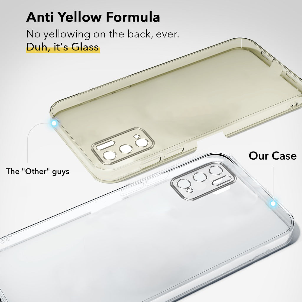 For Xiaomi Mi Redmi Note 10T 5G | Note 10 5G Back Cover Case (Hard Anti Yellow Clear Case | Sleek Hard Crystal Clear | Drop & Camera Protection | Shockproof Polycarbonate)