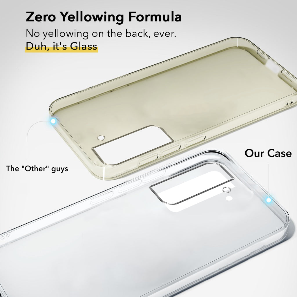 For Samsung Galaxy S22 Plus 5G Back Cover Case (Hard Anti Yellow Clear Case | Drop & Camera Protection | Shockproof Polycarbonate)