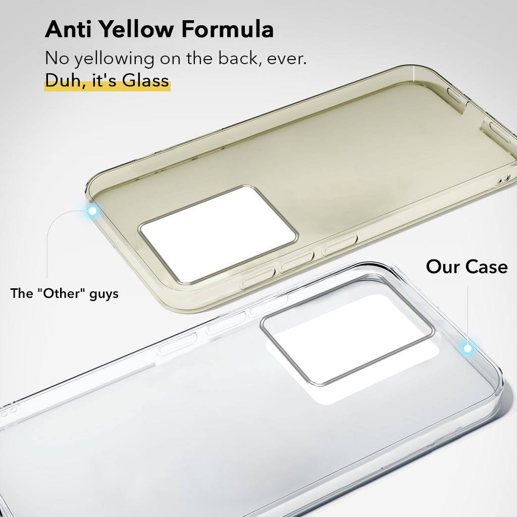 For Vivo Y200 Back Cover Case (Hard Anti Yellow Clear Case | Drop & Camera Protection | Shockproof Polycarbonate)