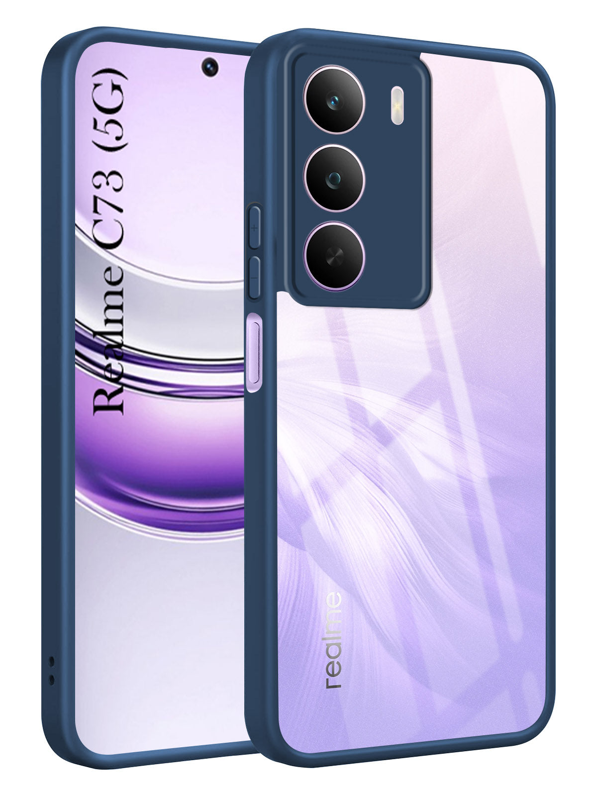 For Realme C73 Back Cover Case Ultra-Hybrid (Lifetime Anti Yellow | Anti Scratch | Crystal Clear Shockproof)