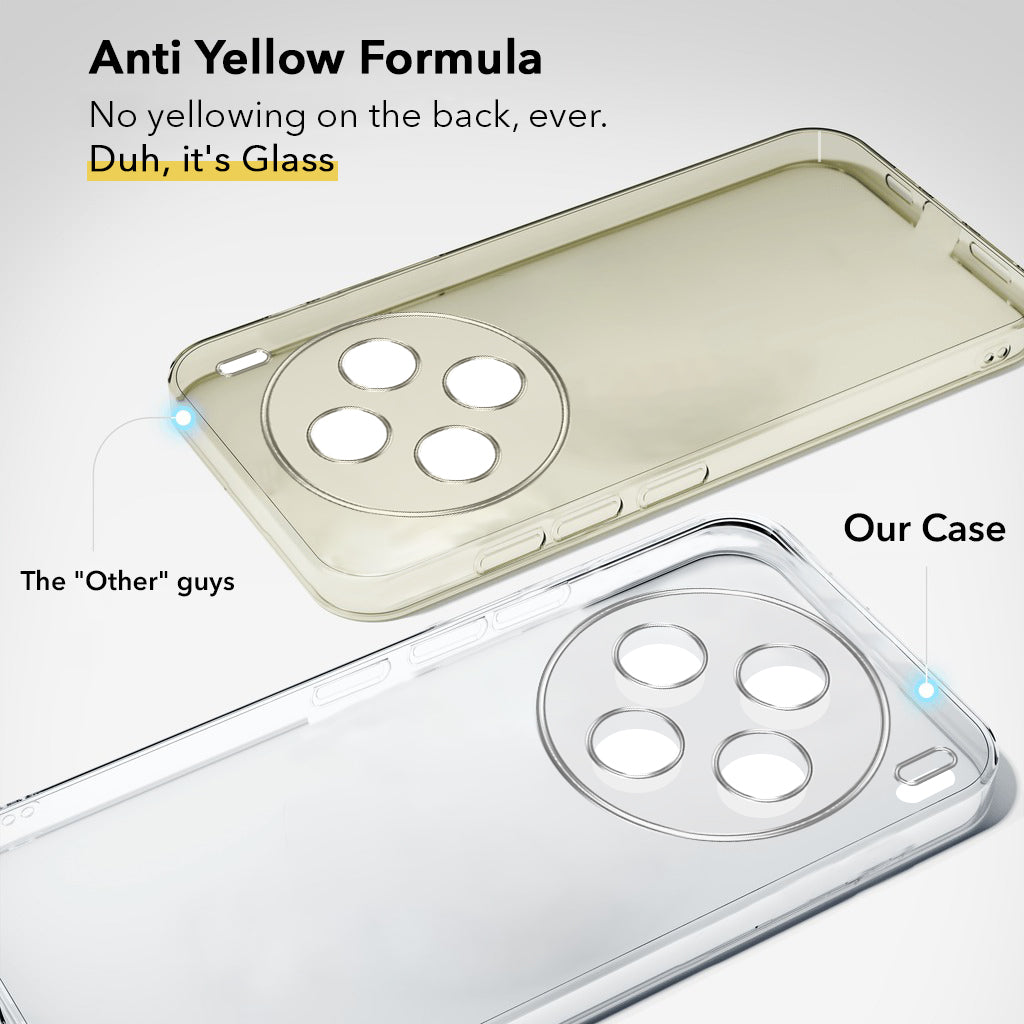 For Vivo X200 5G Back Cover Case (Hard Anti Yellow Clear Case | Sleek Hard Crystal Clear | Drop & Camera Protection | Shockproof Polycarbonate)