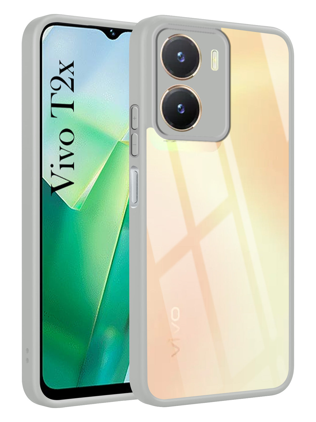 For Vivo T2x Back Cover Case Ultra-Hybrid (Lifetime Anti Yellow | Anti Scratch | Crystal Clear Shockproof)