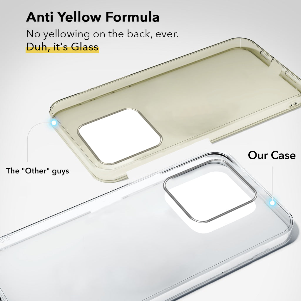For Motorola Moto Edge 60 Back Cover Case (Hard Anti Yellow Clear Case | Sleek Hard Crystal Clear | Drop & Camera Protection | Shockproof Polycarbonate)