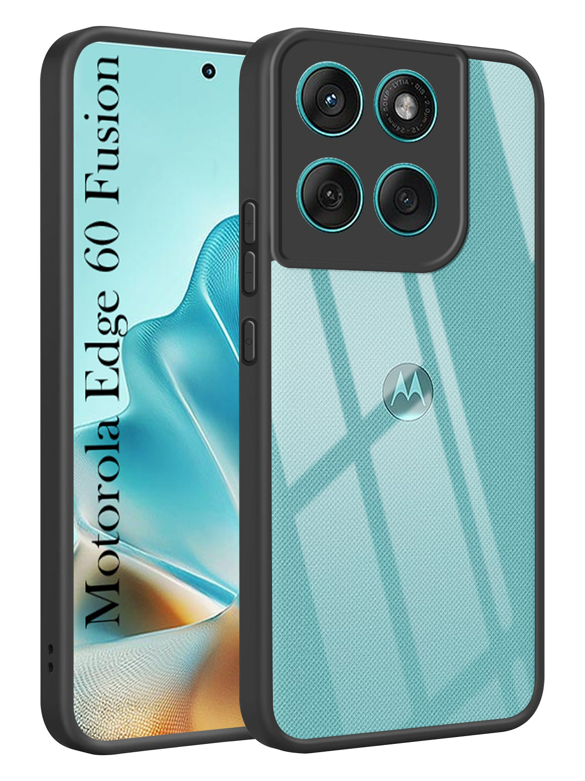 For Motorola Moto Edge 60 Fusion Back Cover Case  (Lifetime Anti Yellow | Anti Scratch | Crystal Clear Shockproof)