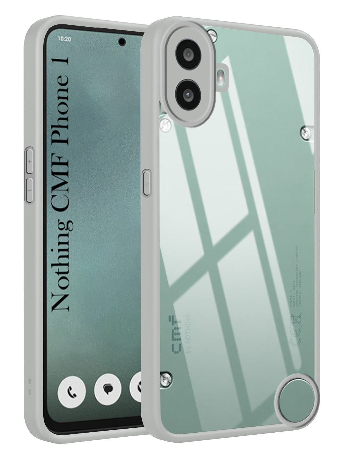 For Nothing CMF Phone 1 Back Cover Case Ultra-Hybrid (Lifetime Anti Yellow | Anti Scratch | Crystal Clear Shockproof)