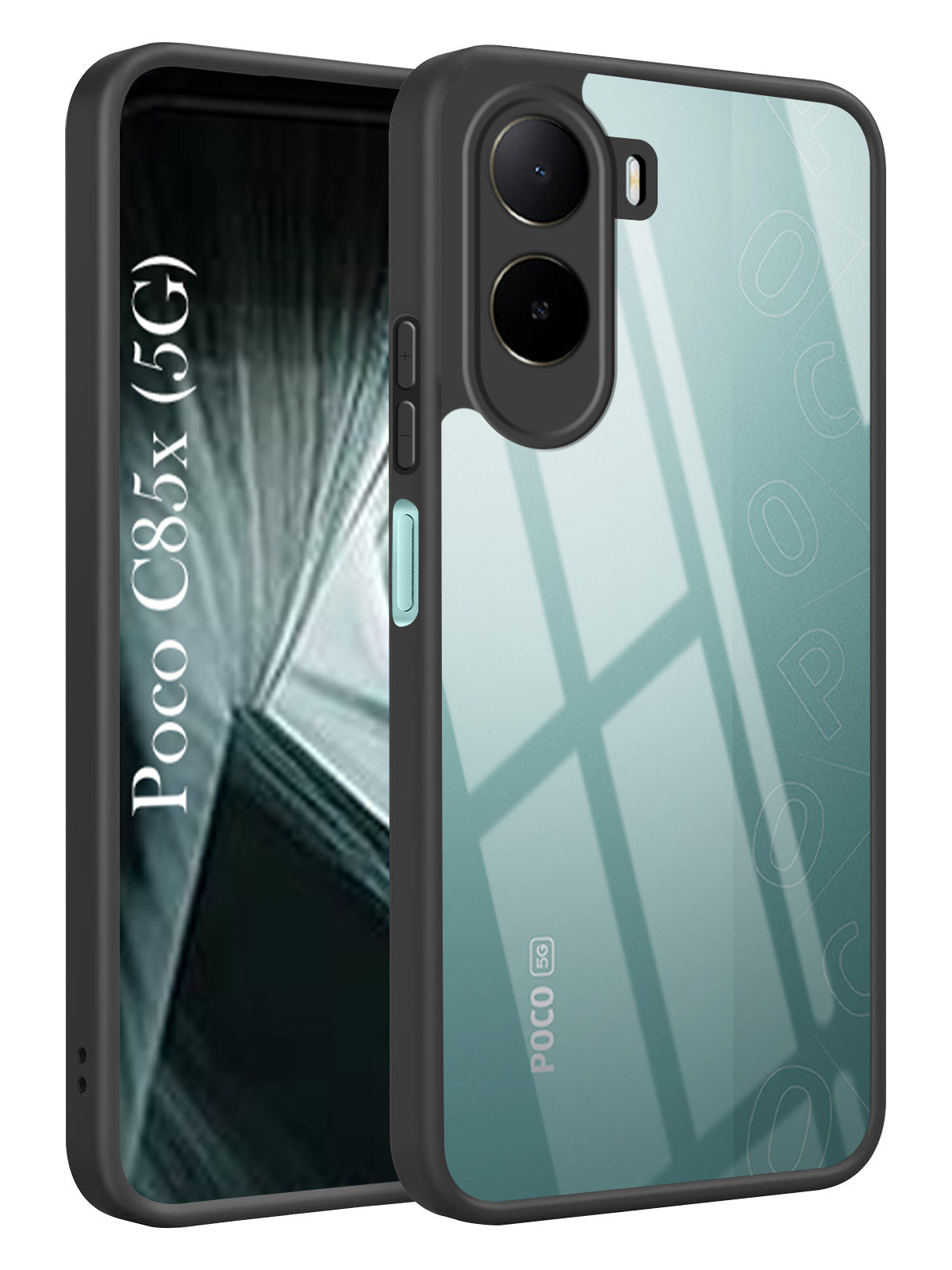 For Poco C85x 5G Back Cover Case Ultra-Hybrid (Lifetime Anti Yellow | Anti Scratch | Crystal Clear Shockproof)