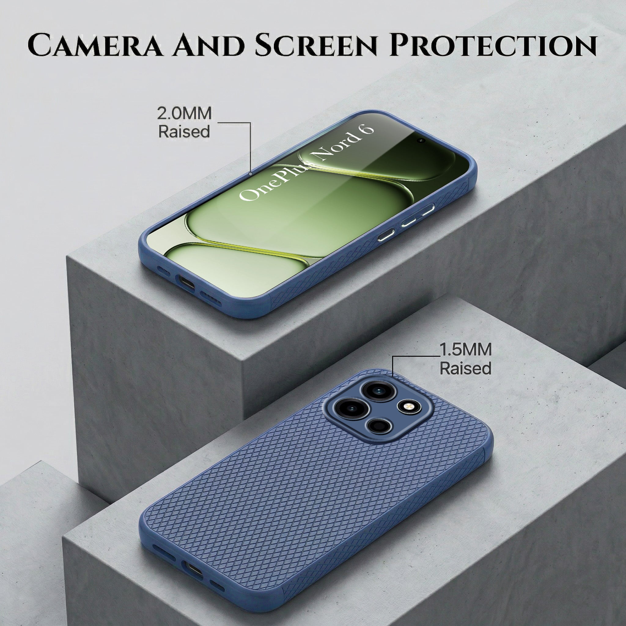 For Oneplus Nord 6 Combo with Back Cover and 9H Tempered Glass (Liquid Silicone | Camera Protection | Oleophobic Coating Screen Glass)