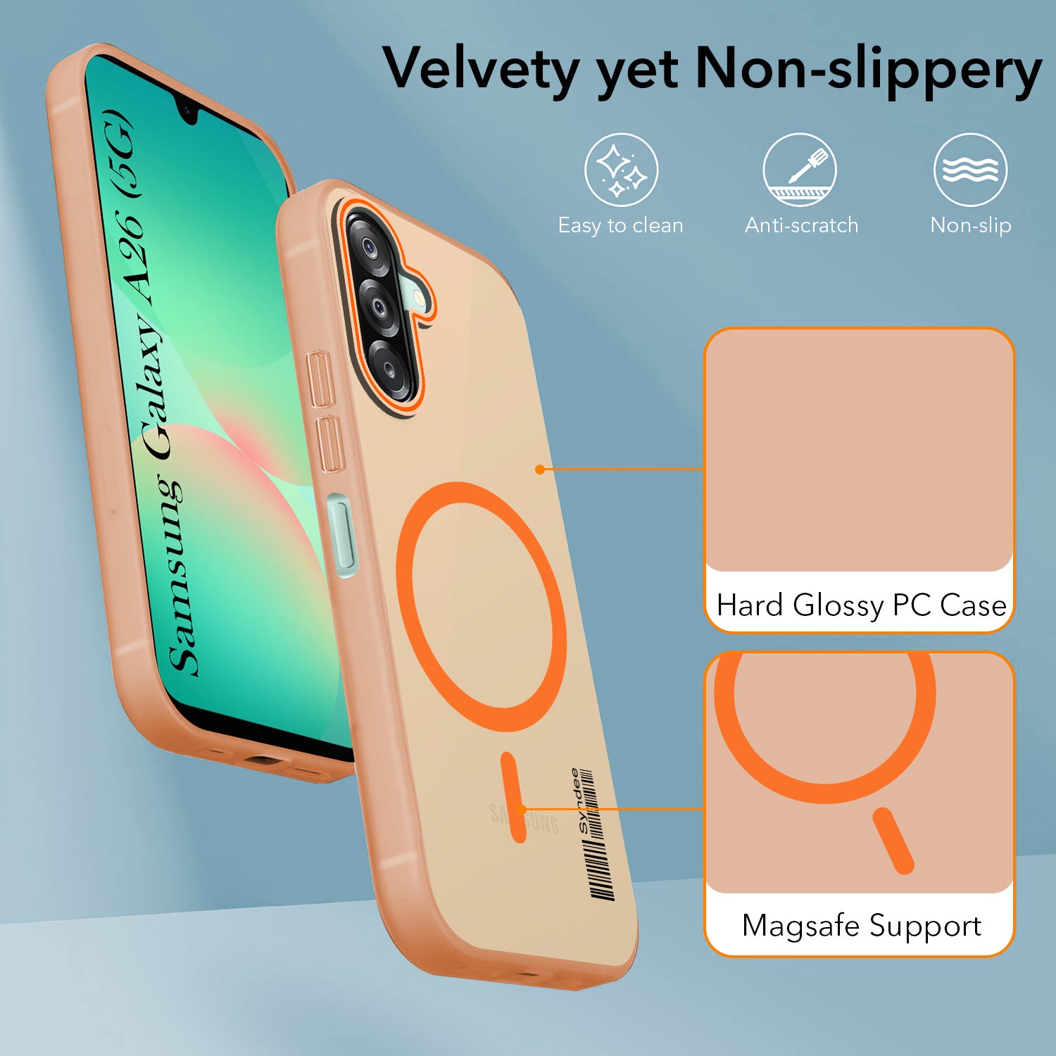 For Samsung Galaxy A26 5G Back Cover Case (Soft Touch | Camera Bump Protection | MagSafe Compatible | Matte Finish)