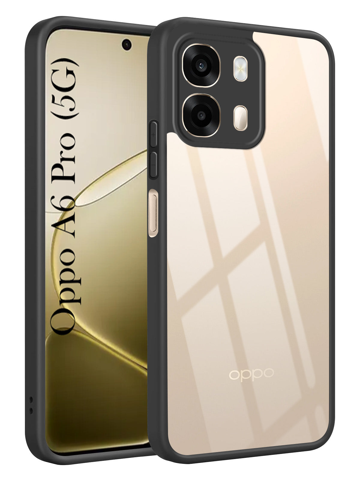 For Oppo A6 Pro Back Cover Case Ultra-Hybrid (Lifetime Anti Yellow | Anti Scratch | Crystal Clear Shockproof)