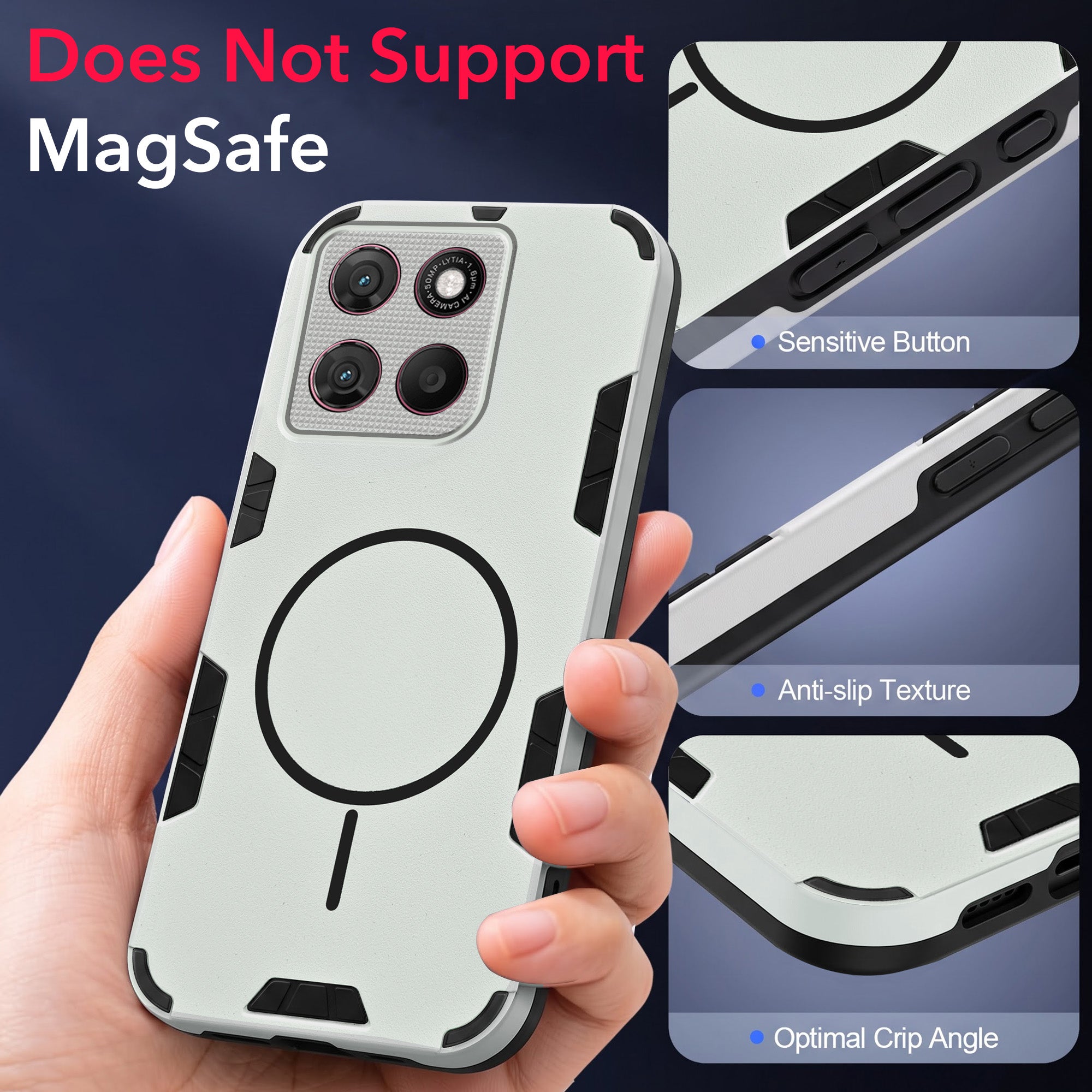 For Motorola Moto G Max Back Cover Case (Slim Hybrid Armor | Shockproof Camera Protection | Rugged Dual Layer)