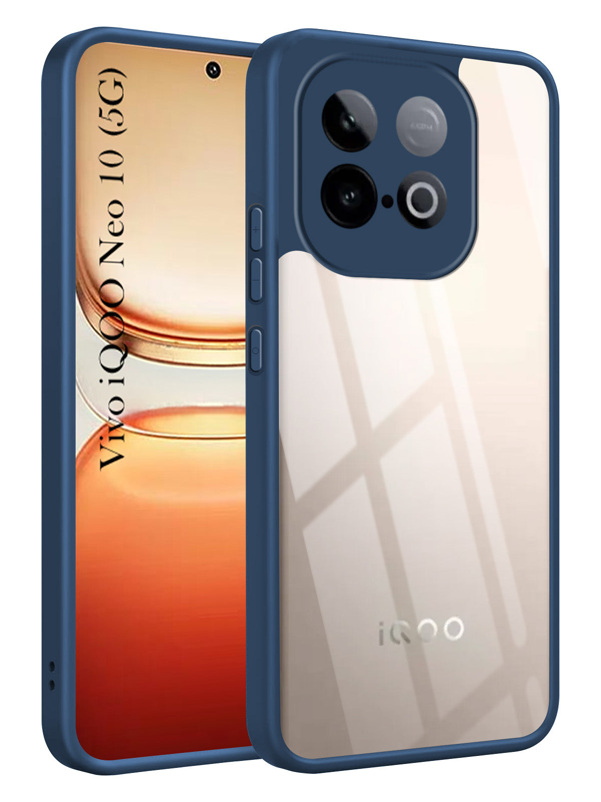 For Vivo iQOO Neo 10 Back Cover Case Ultra-Hybrid (Lifetime Anti Yellow | Anti Scratch | Crystal Clear Shockproof)