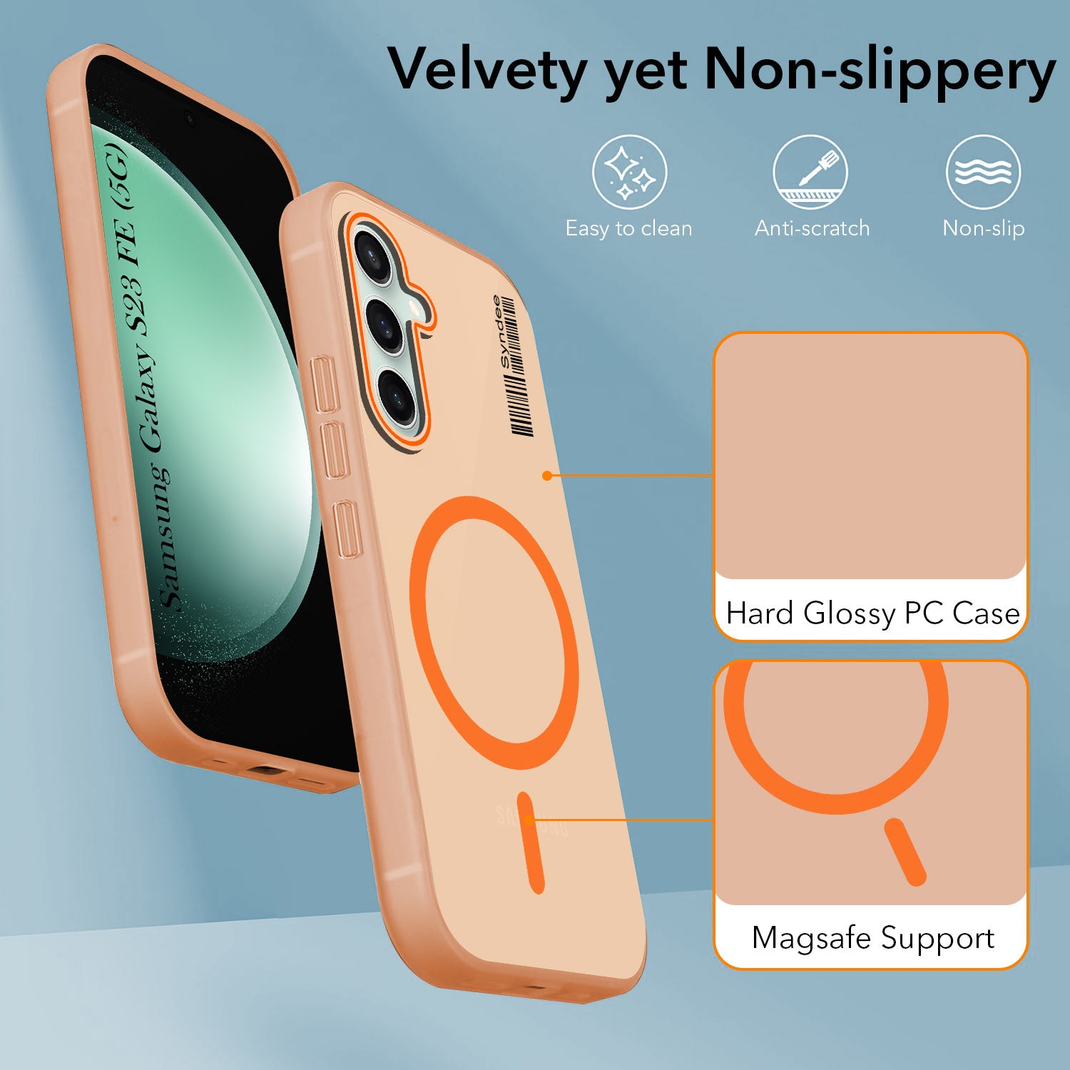 For Samsung Galaxy S23 FE 5G Back Cover Case (Soft Touch | Camera Bump Protection | MagSafe Compatible | Matte Finish)