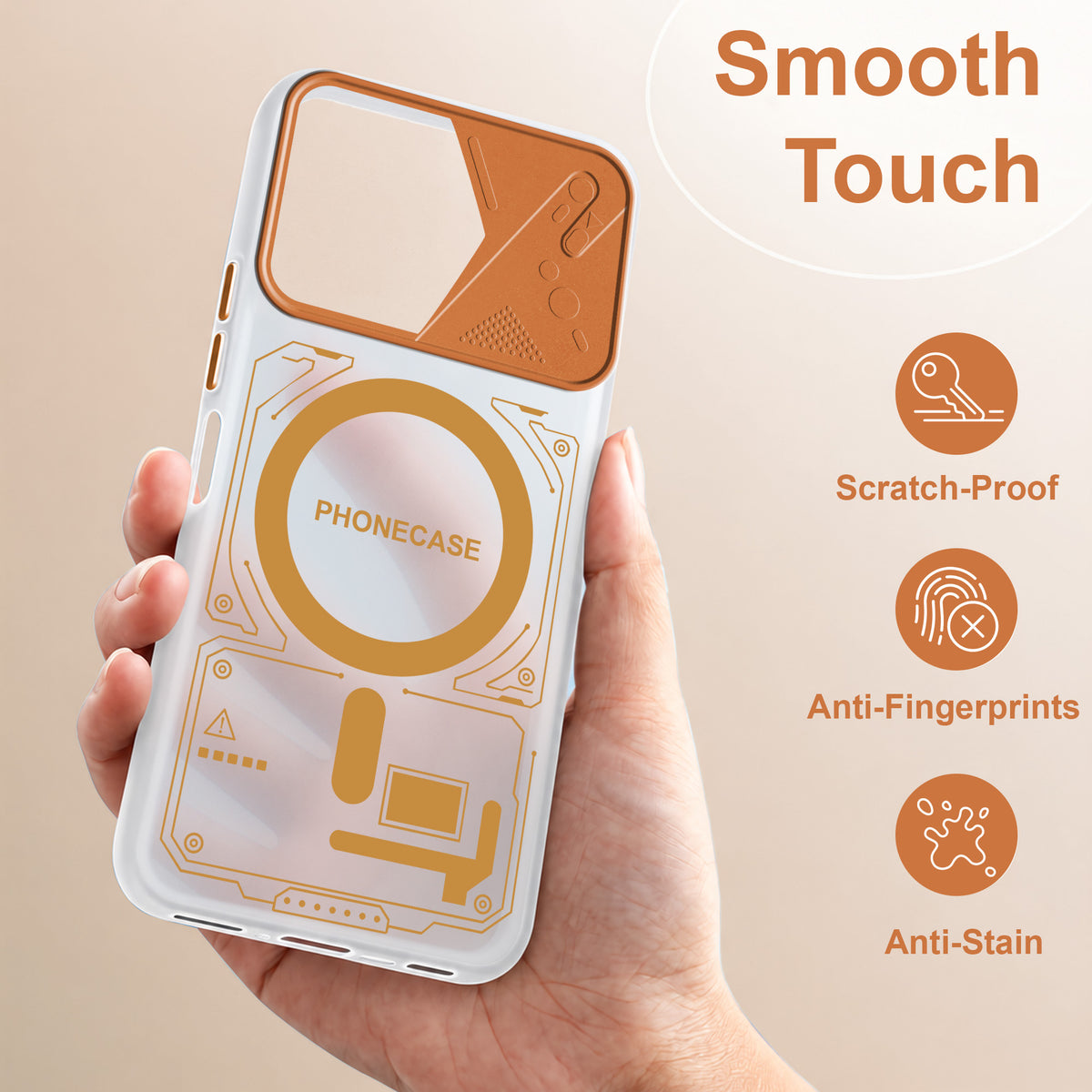 For Vivo Y31T 5G Metallic Back Cover Case (Metallic Camera Protection & Buttons | Translucent Milky Shade | Hard Polycarbonate)