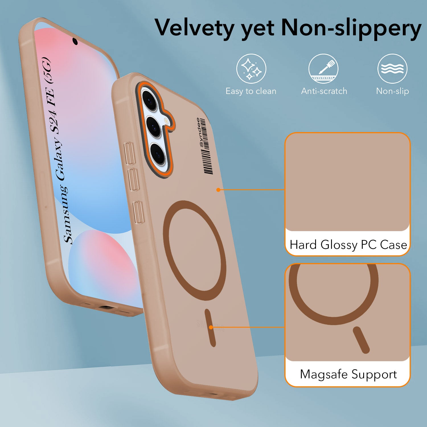 For Samsung Galaxy S24 FE Back Cover Case (Soft Touch | Camera Bump Protection | MagSafe Compatible | Matte Finish)