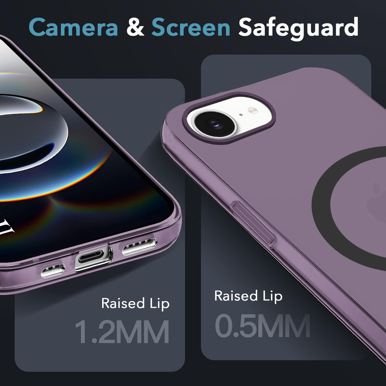 For iPhone 16e | iPhone 17e Back Cover Case (Frosted Matte Feel | MagSafe Compatible Wireless Charging | Polycarbonate Material)