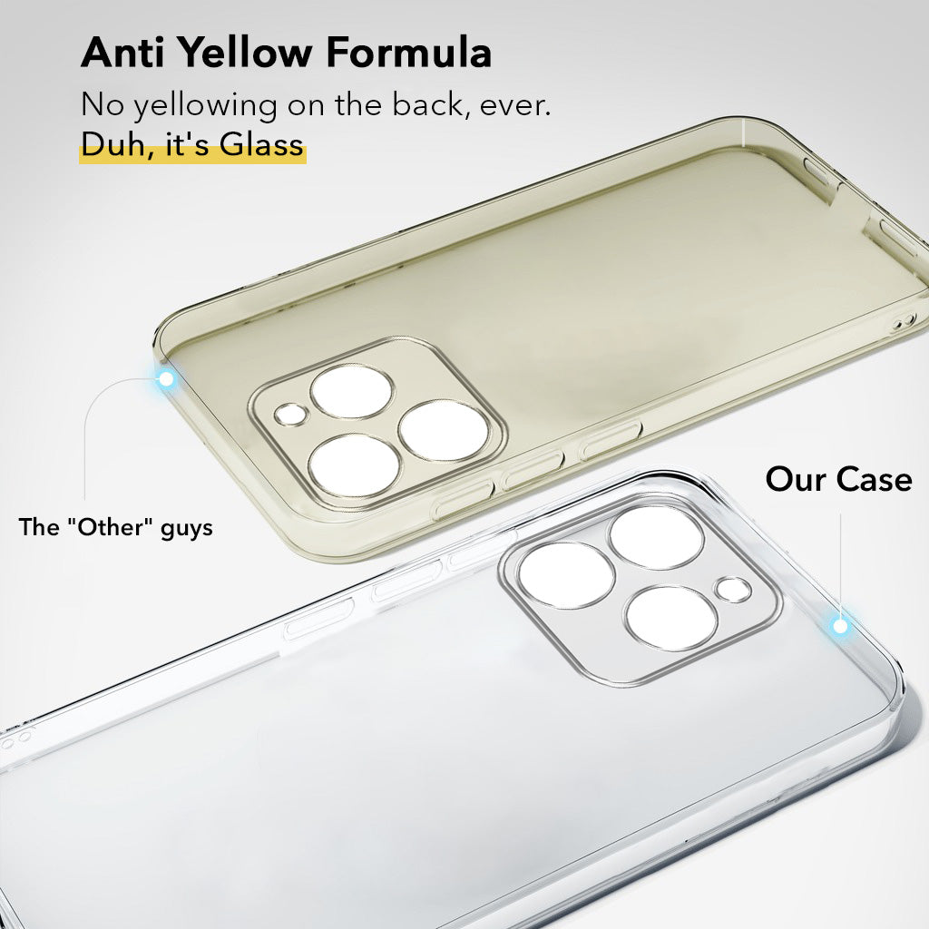 For Realme 15T | Realme Narzo 90 Lifetime Anti-Yellow Clear Back Cover Case (Sleek Hard Crystal | Shockproof and Camera Protection)